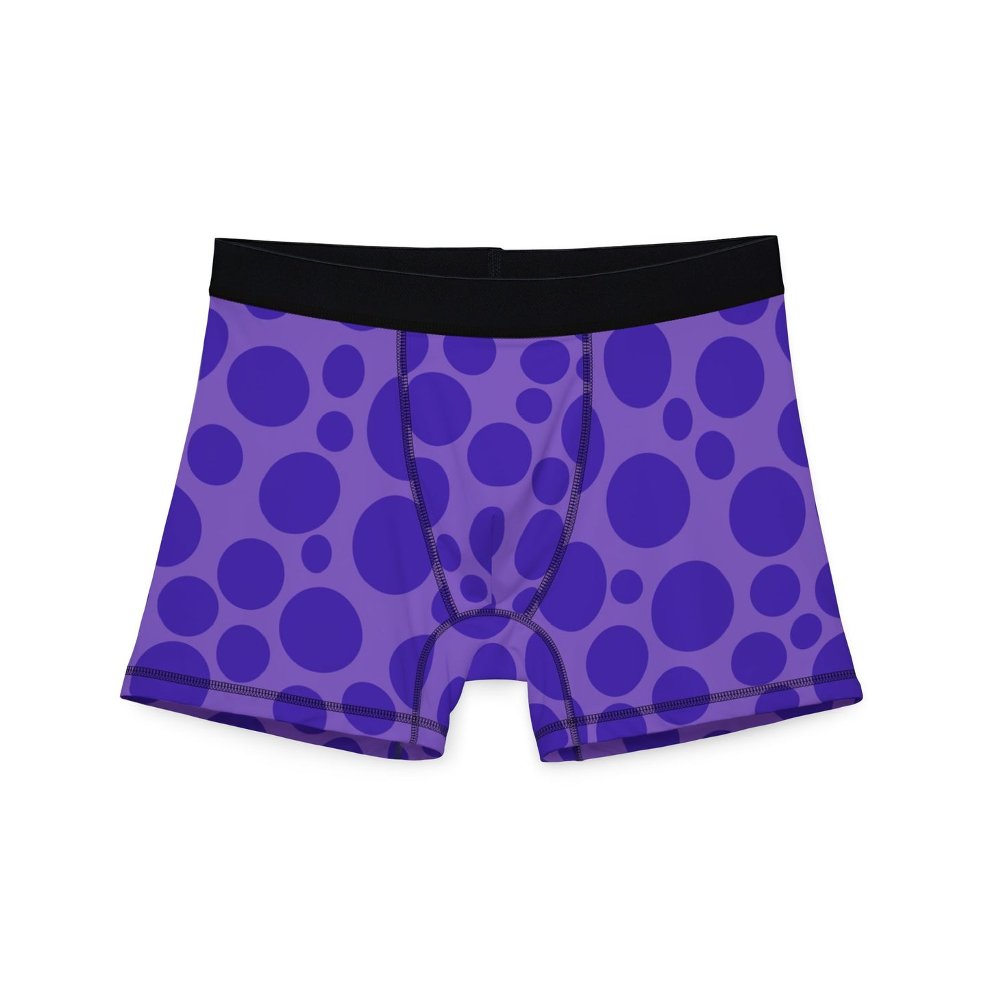 Purple Polka Dot Men's Boxers (AOP)