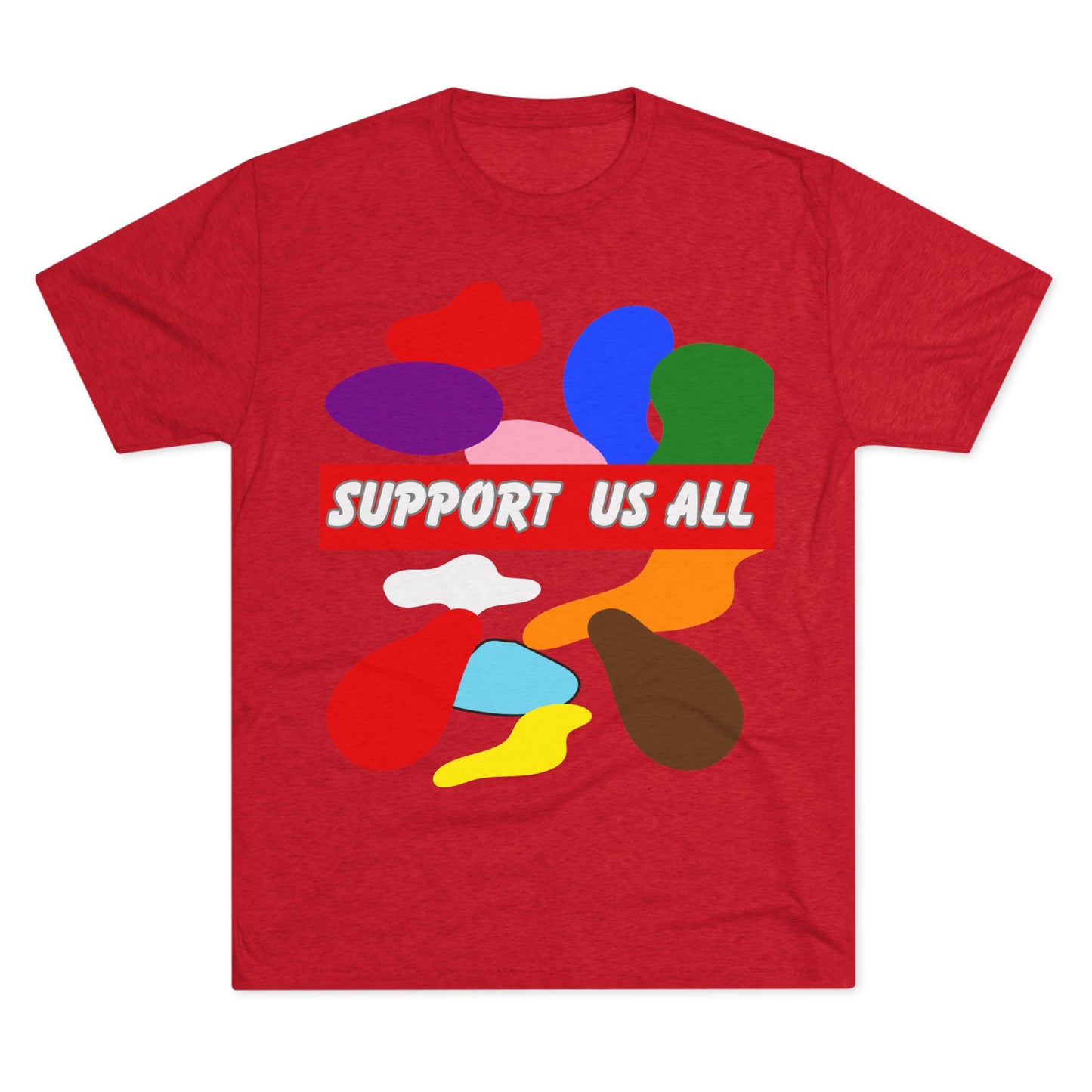 Support us all Unisex Tri-Blend Crew Tee