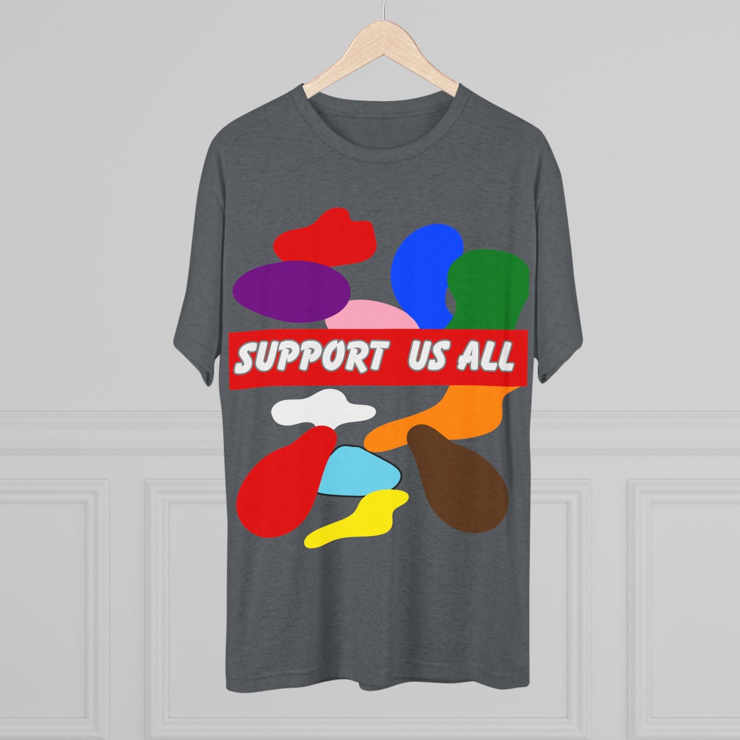 Support us all Unisex Tri-Blend Crew Tee