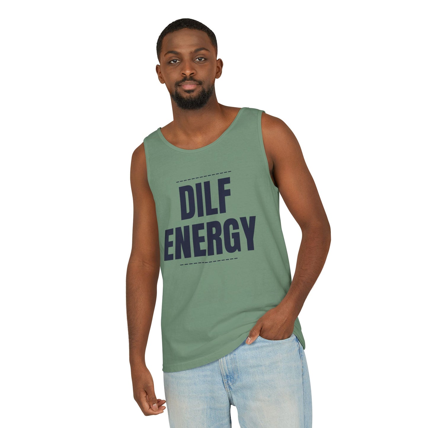 DILF Energy Unisex Garment-Dyed Tank Top