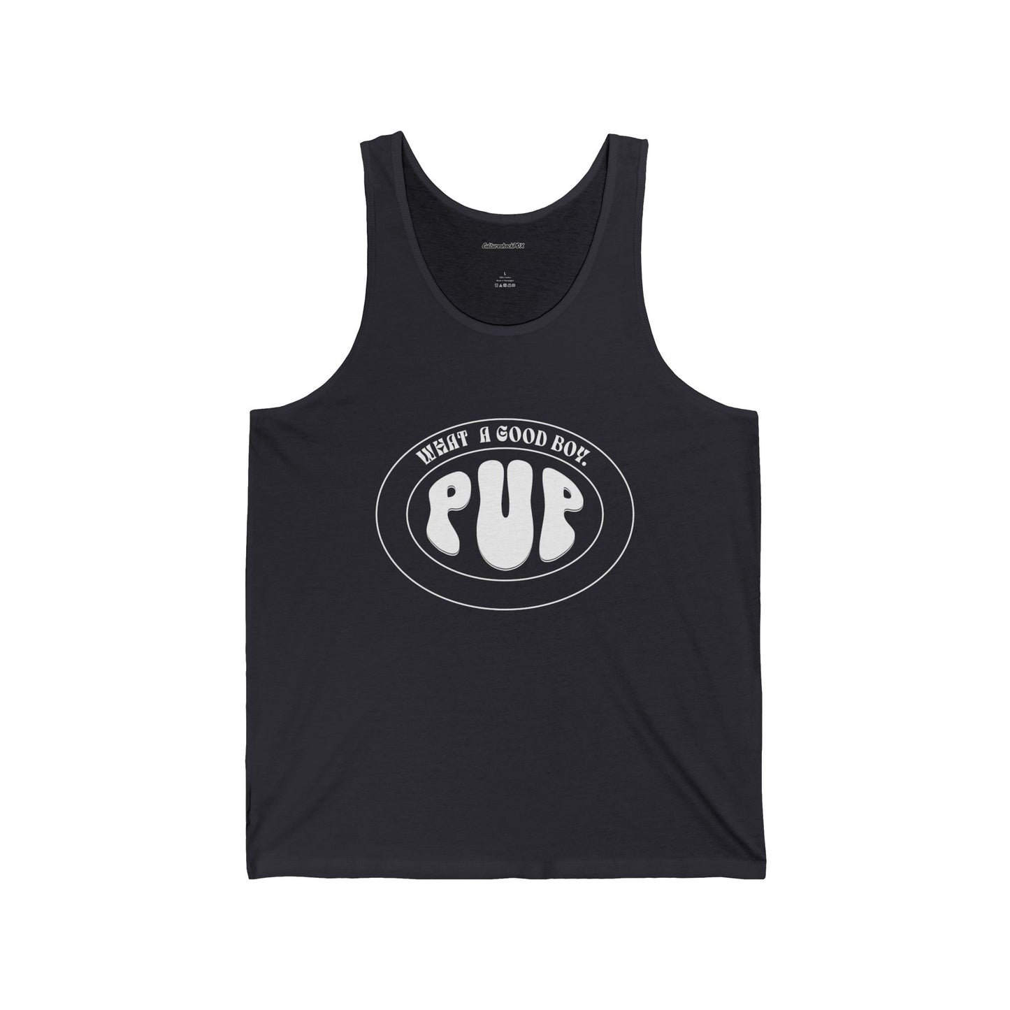 What a good boy.Unisex Jersey Tank