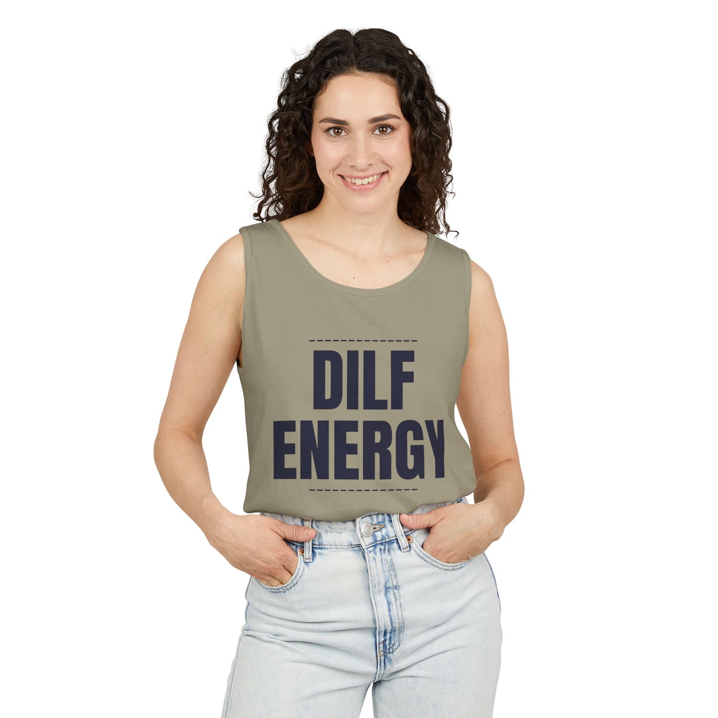 DILF Energy Unisex Garment-Dyed Tank Top