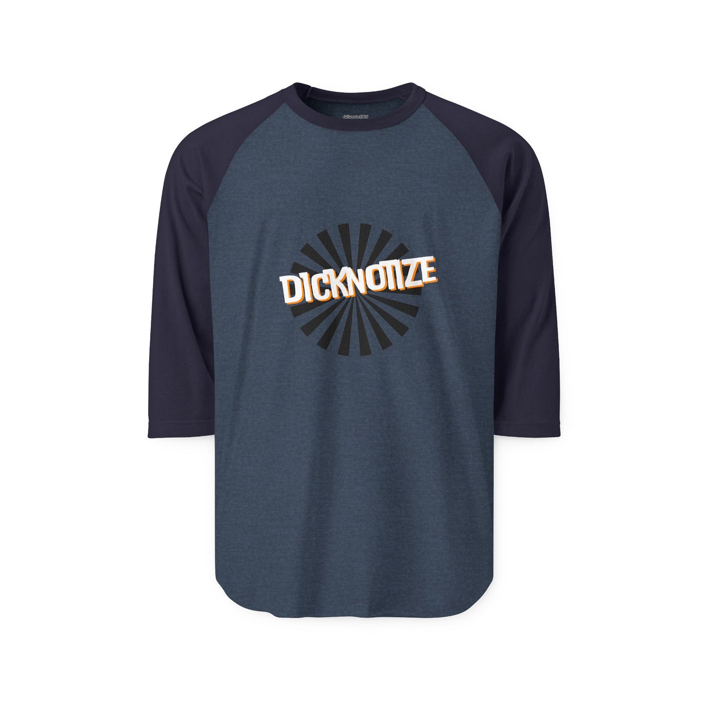 Dicknotize Unisex Three-Quarter Sleeve Raglan Shirt