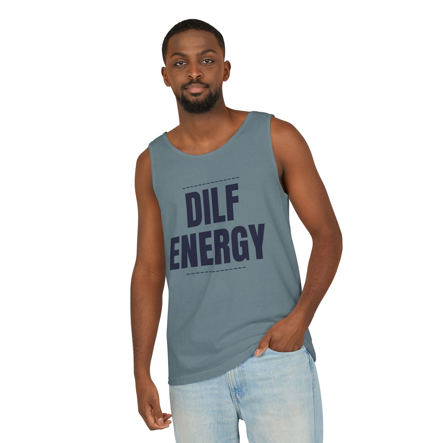 DILF Energy Unisex Garment-Dyed Tank Top