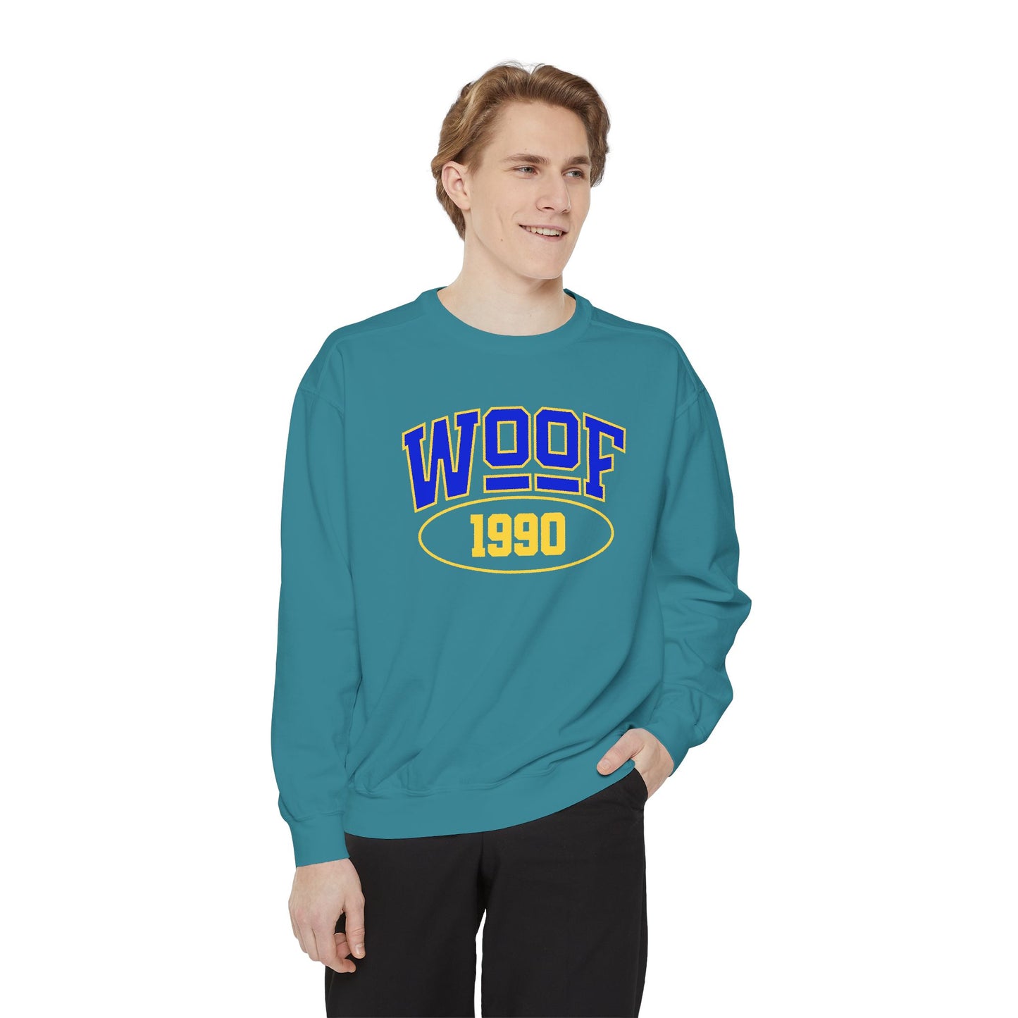 Woof 1990 Unisex Garment-Dyed Sweatshirt