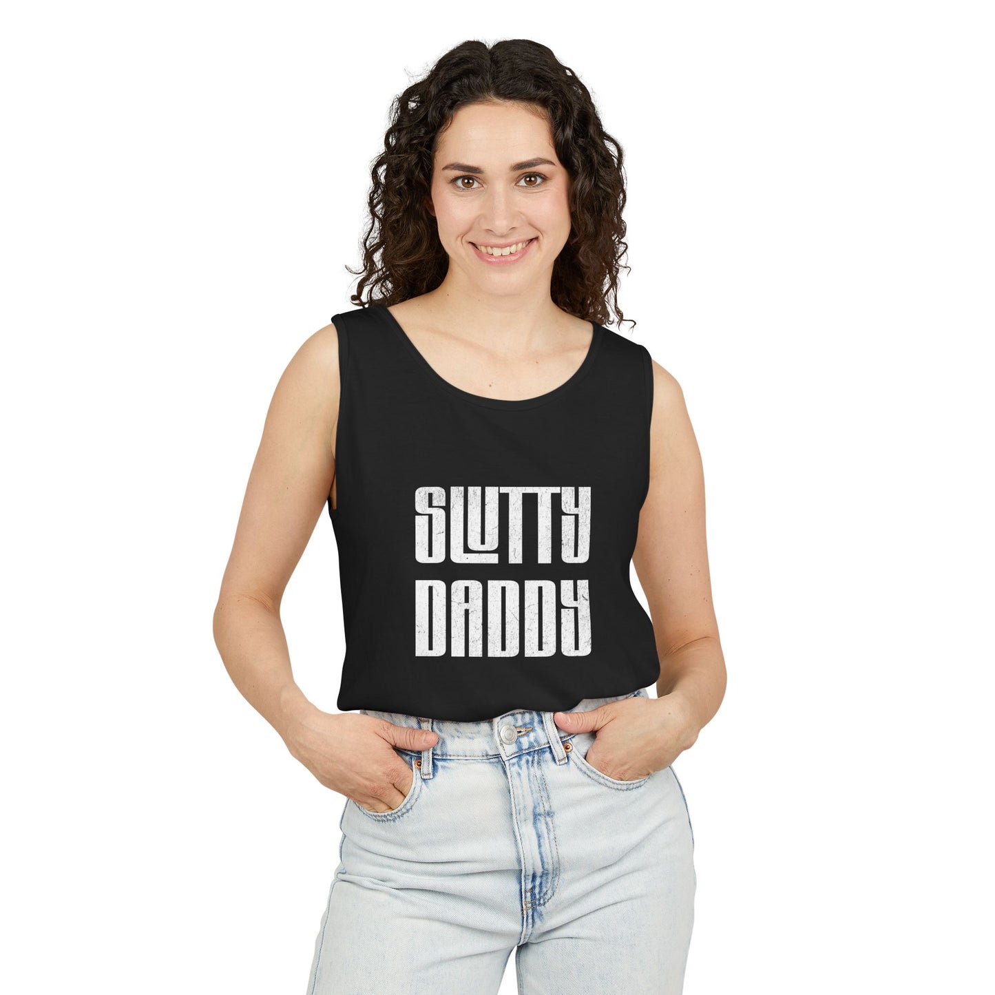 Slutty Daddy Unisex Garment-Dyed Tank Top