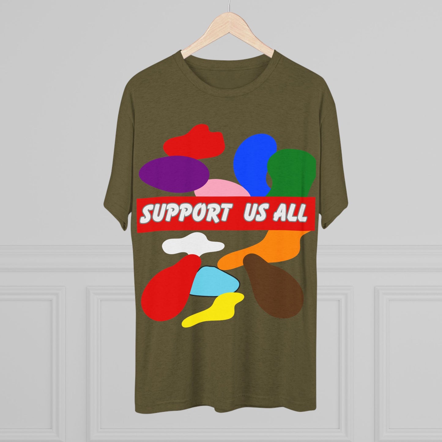 Support us all Unisex Tri-Blend Crew Tee