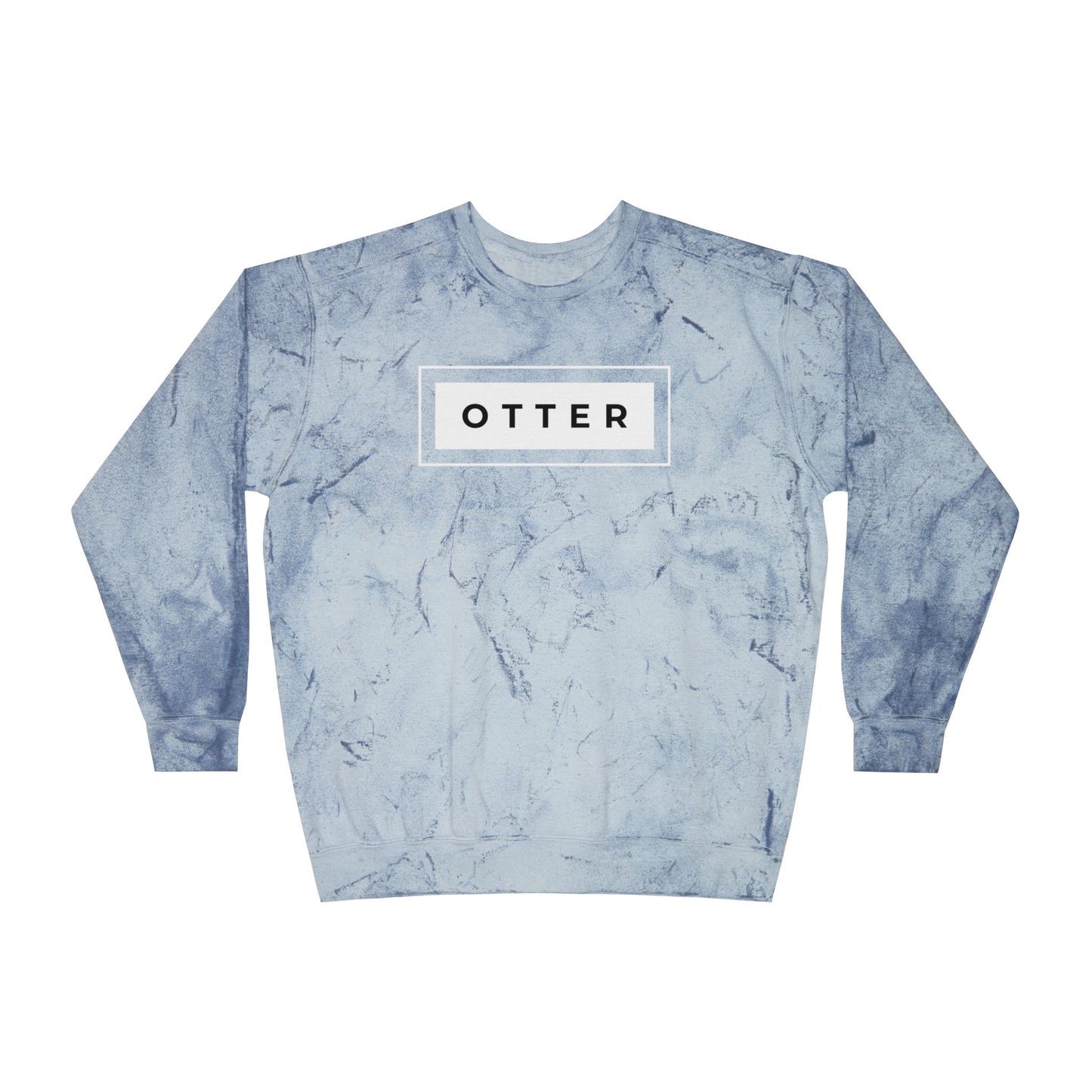 Otter Unisex Color Blast Crewneck Sweatshirt