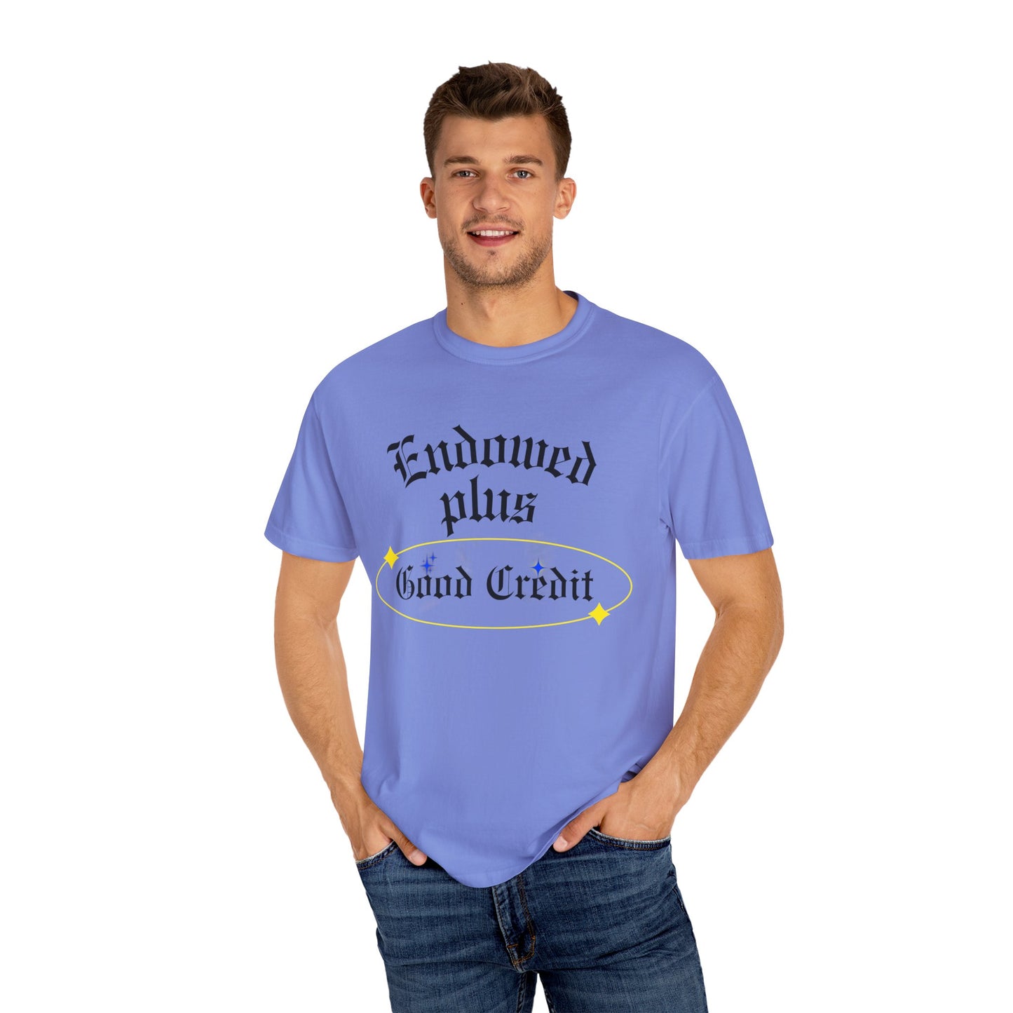 Endowed plus Good Credit Unisex Garment-Dyed T-shirt