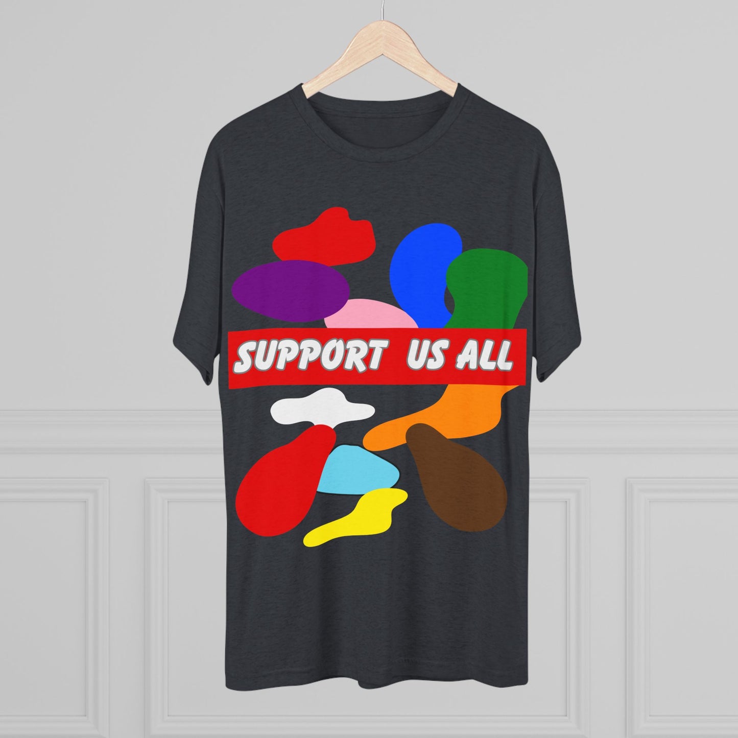 Support us all Unisex Tri-Blend Crew Tee