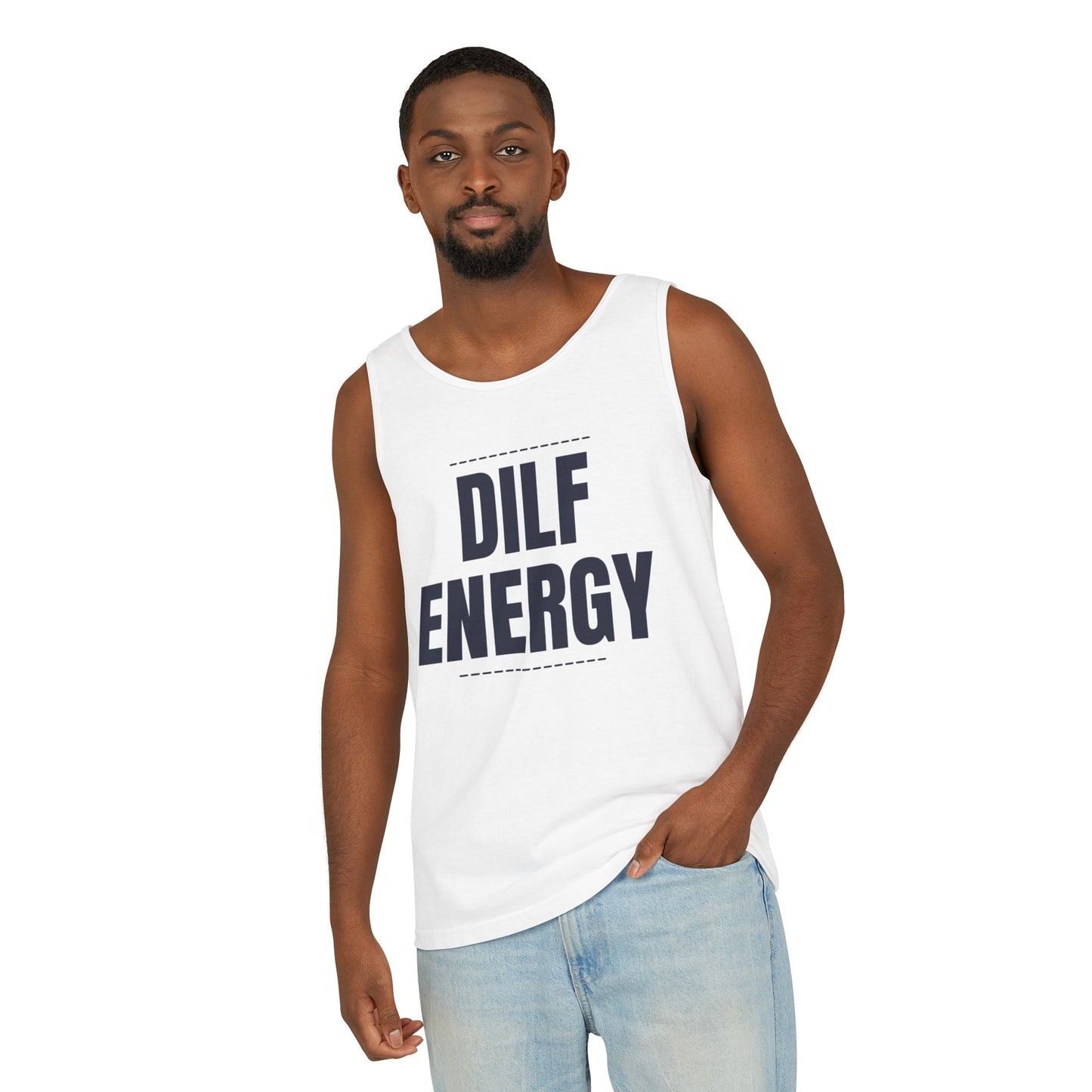 DILF Energy Unisex Garment-Dyed Tank Top