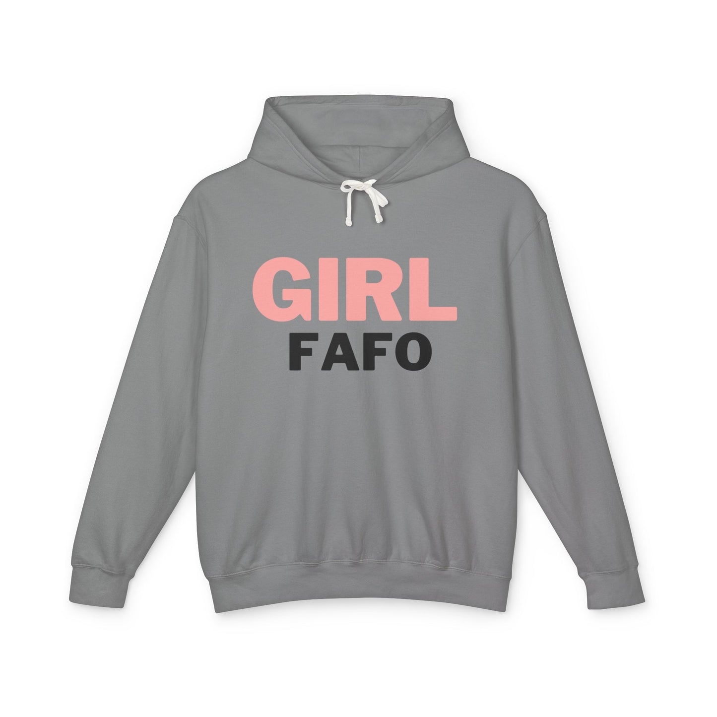 Girl FAFO Unisex Lightweight Hooded Sweatshirt