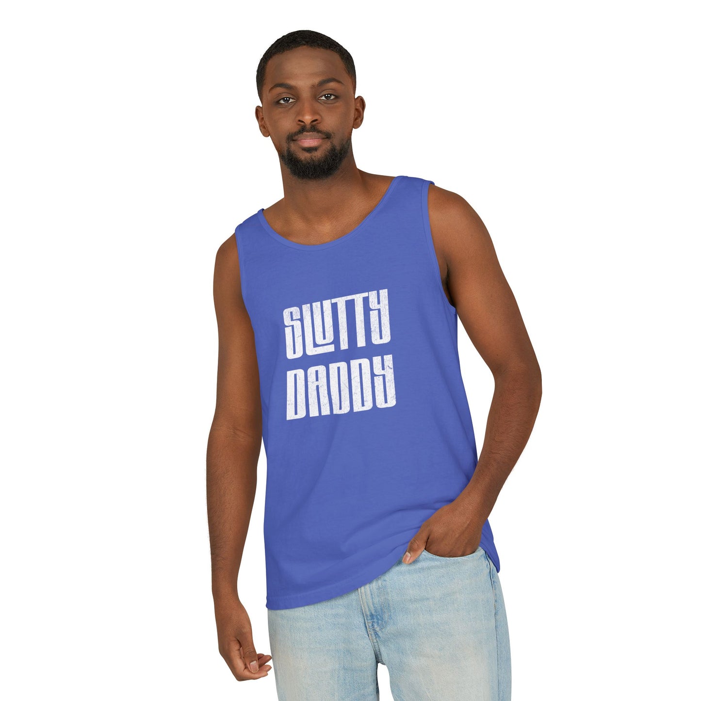 Slutty Daddy Unisex Garment-Dyed Tank Top
