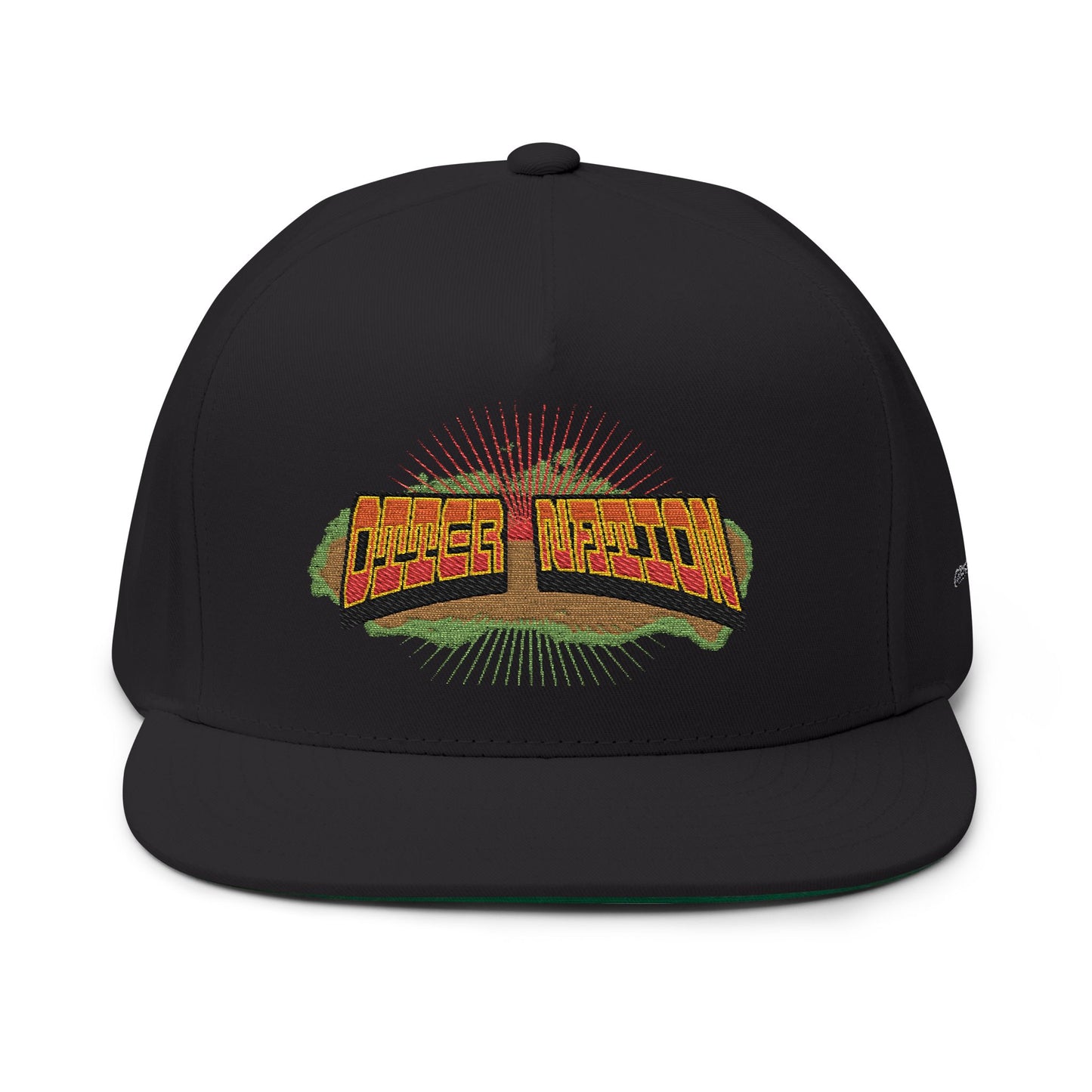Otter Nation Flat Bill Cap (Embroidery)