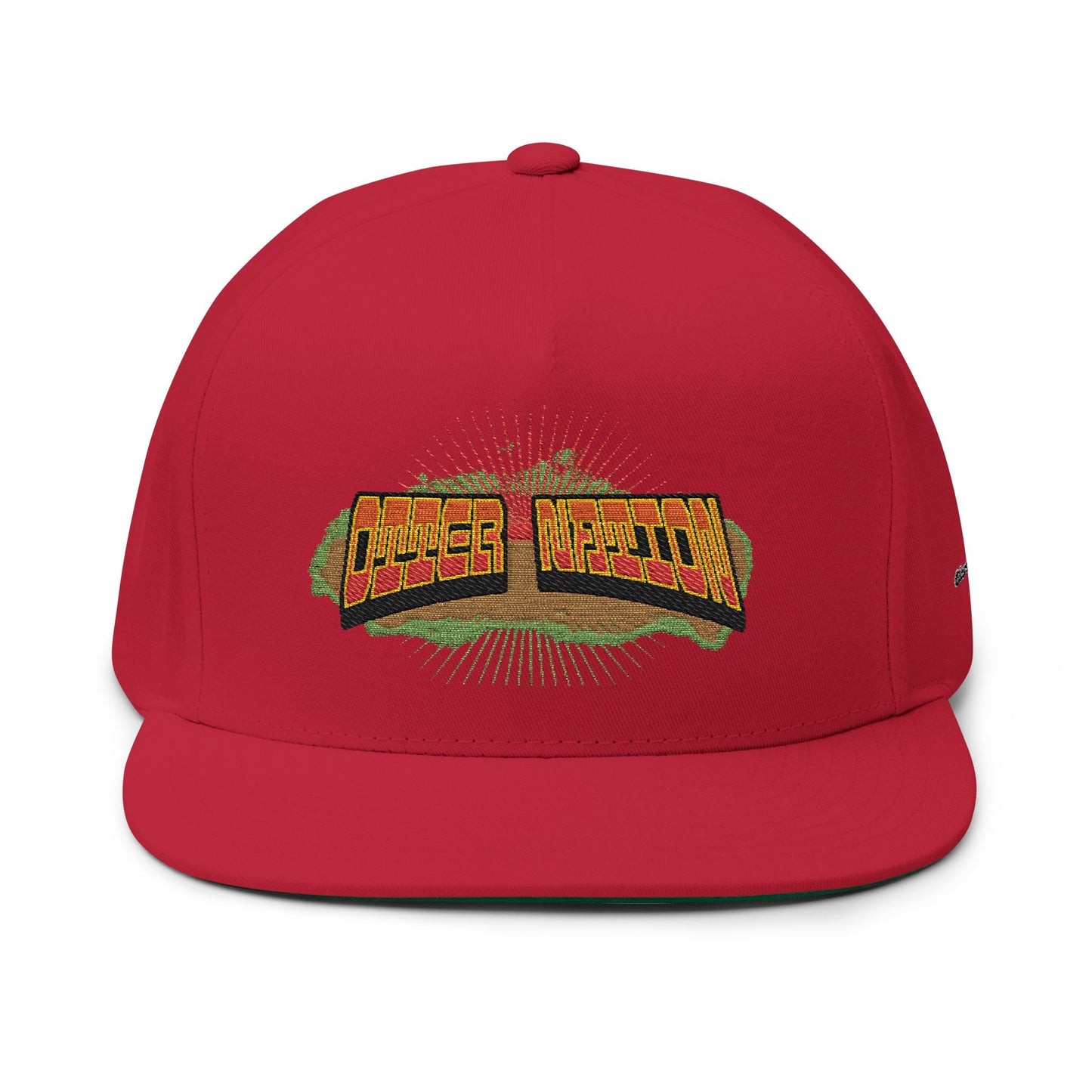 Otter Nation Flat Bill Cap (Embroidery)