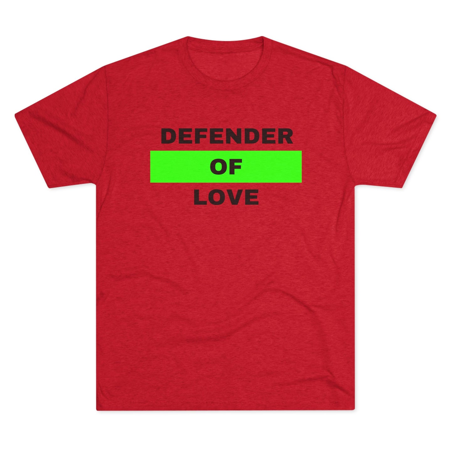 Defender Of Love Unisex Tri-Blend Crew Tee
