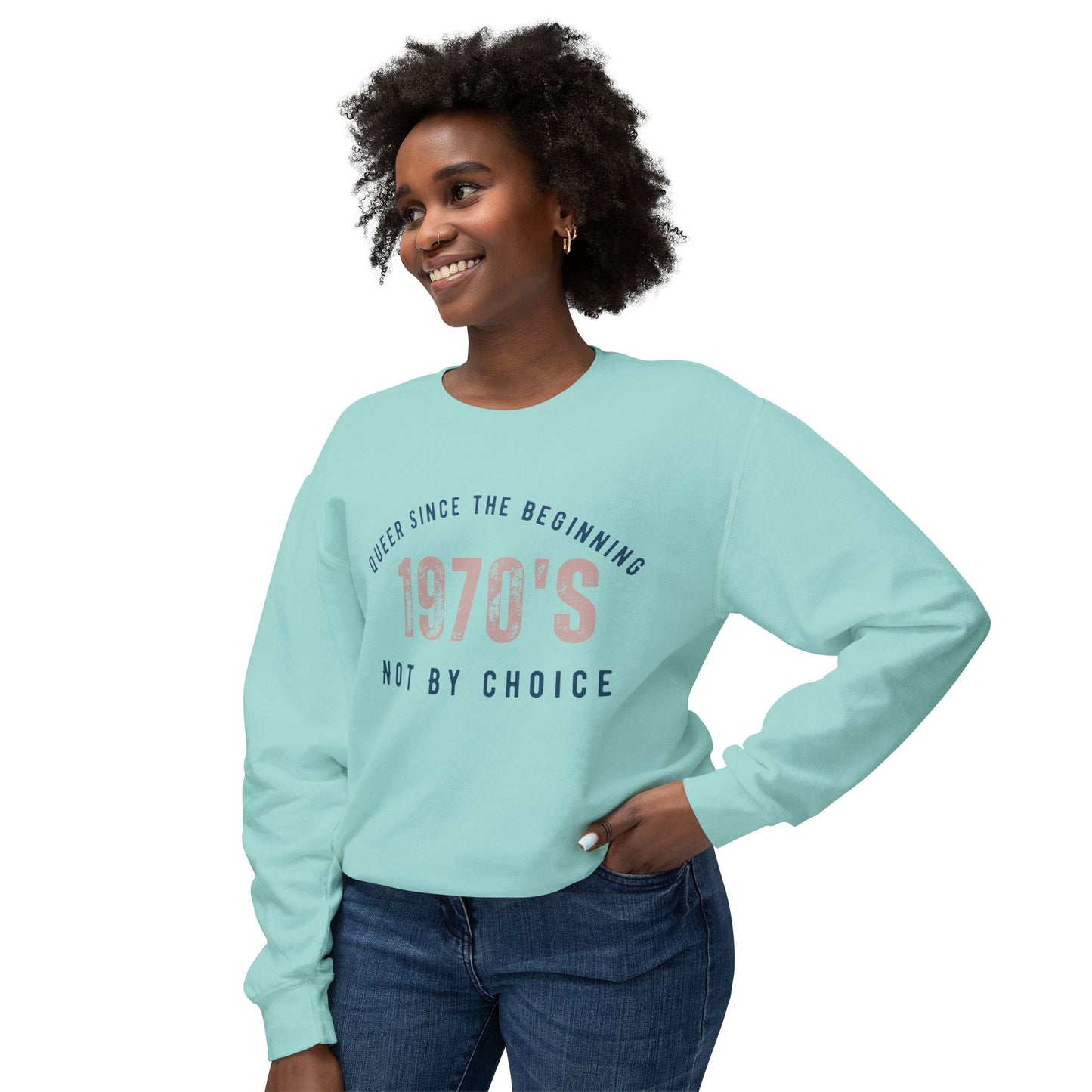 Queer 1970`s Unisex Lightweight Crewneck Sweatshirt