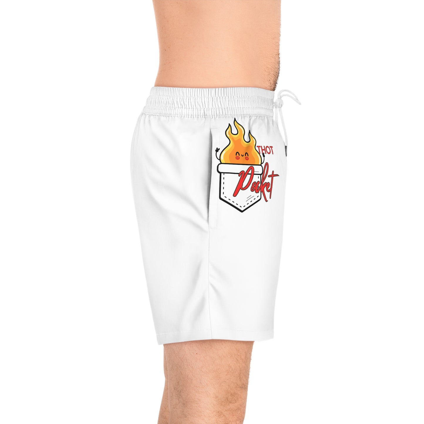 Thot pocket Men's Mid-Length Swim Shorts (AOP)