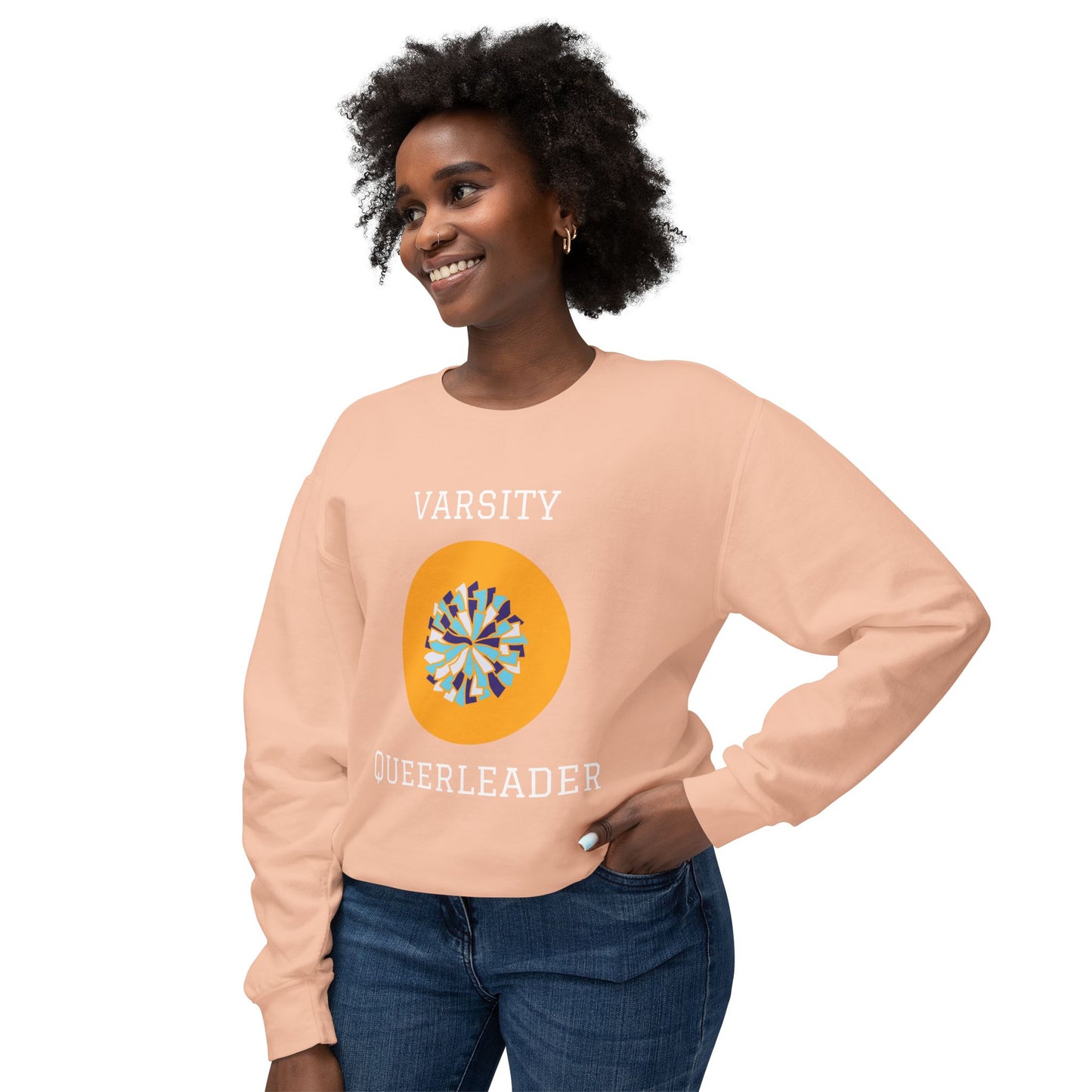 Varsity Queerleader Lightweight Crewneck Sweatshirt