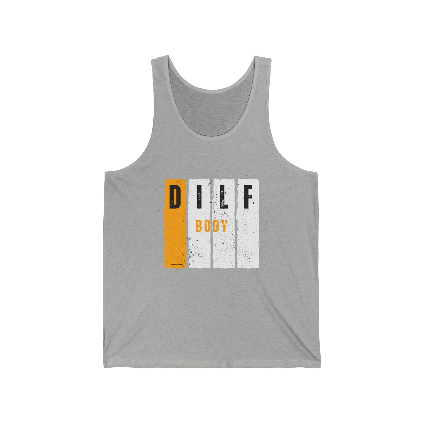 Orange DILF Unisex Jersey Tank
