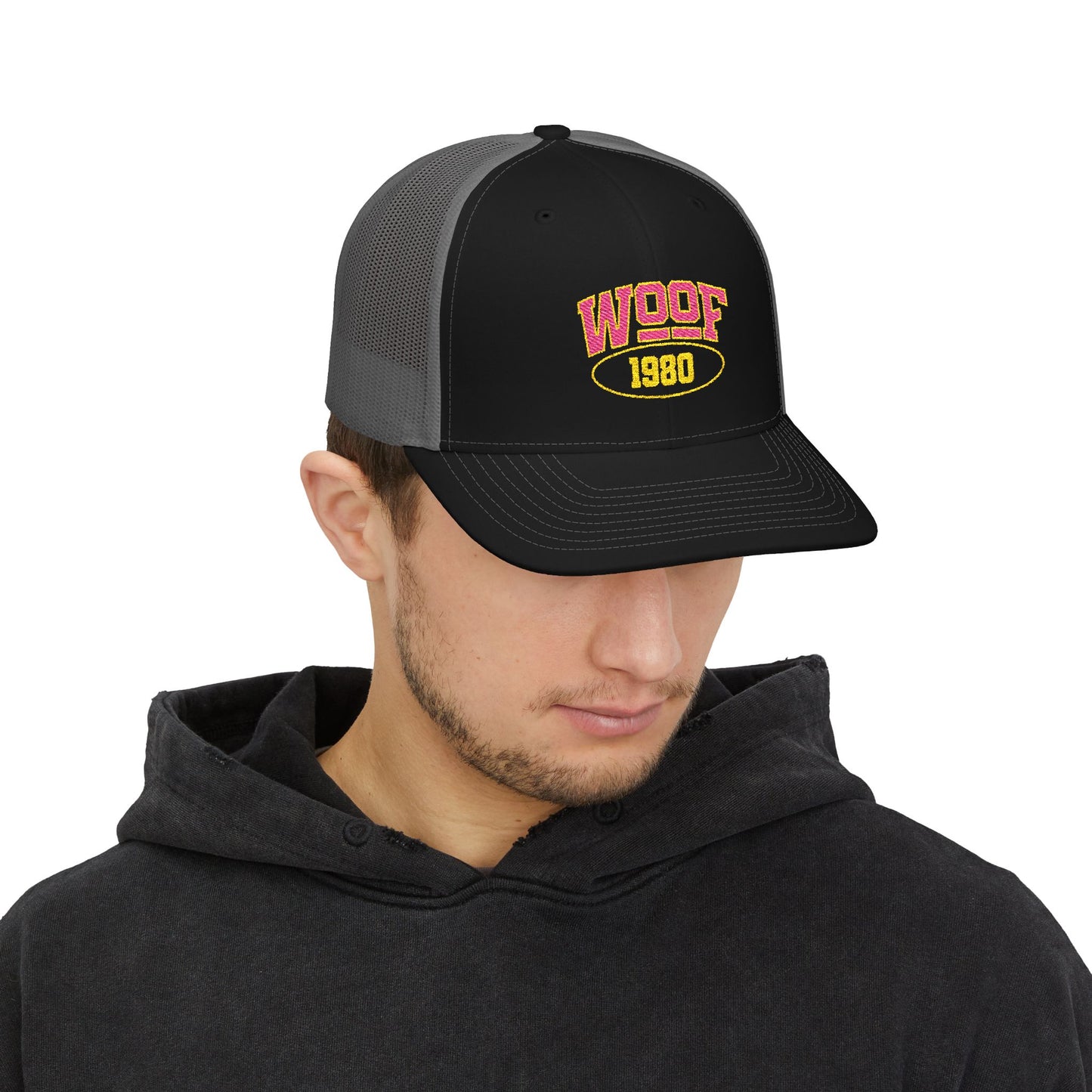 Woof 1980 Snapback Trucker Cap (Embroidery)