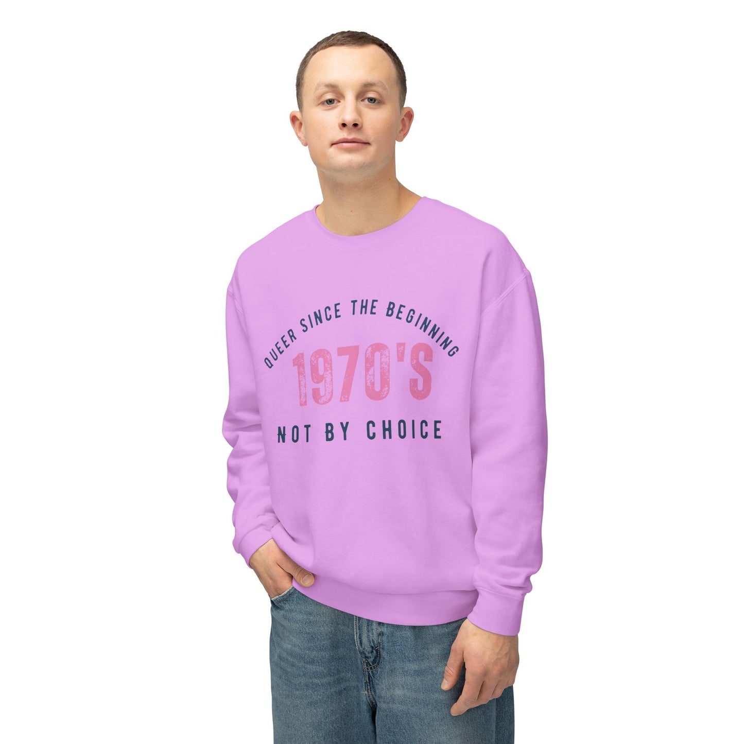 Queer 1970`s Unisex Lightweight Crewneck Sweatshirt