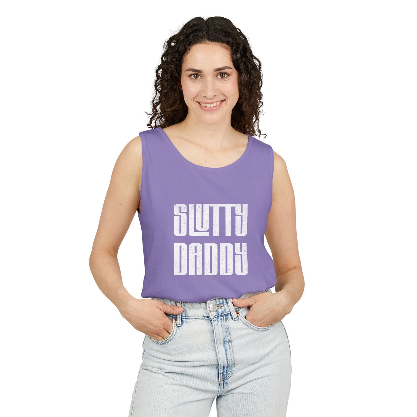 Slutty Daddy Unisex Garment-Dyed Tank Top