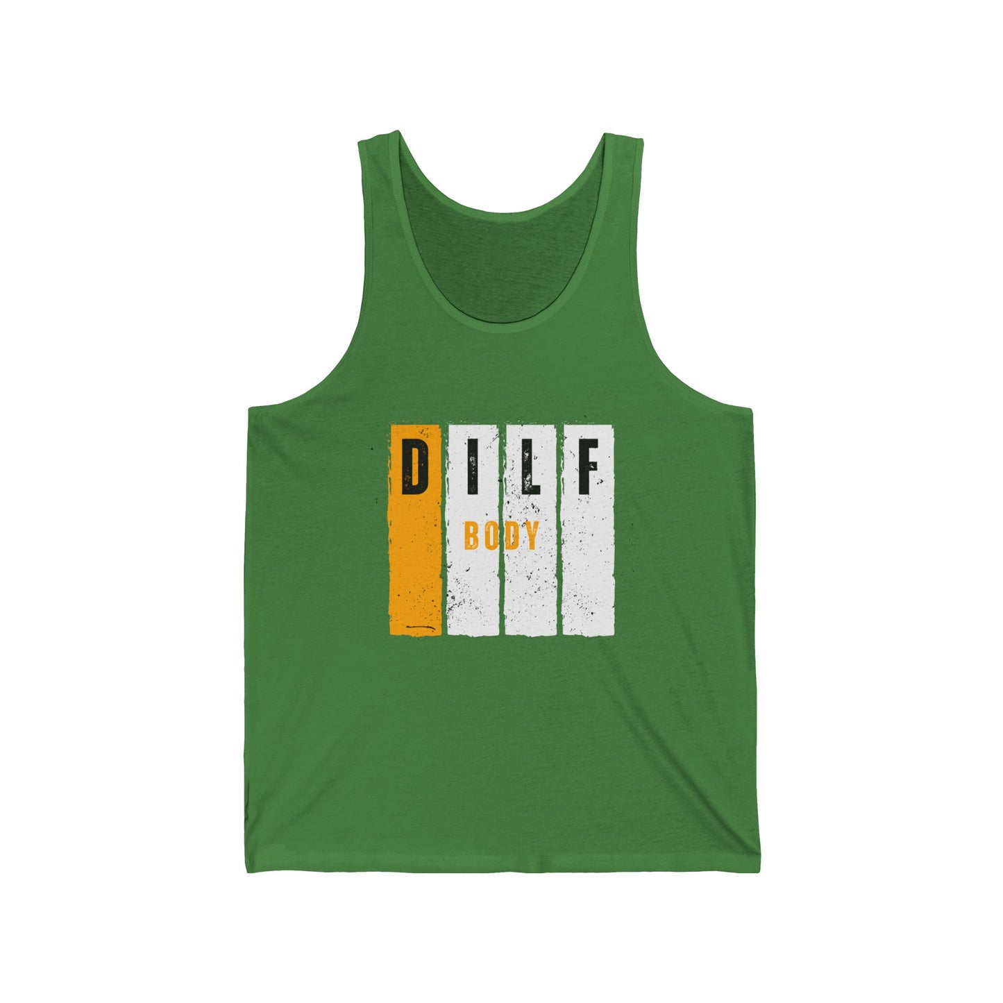 Orange DILF Unisex Jersey Tank