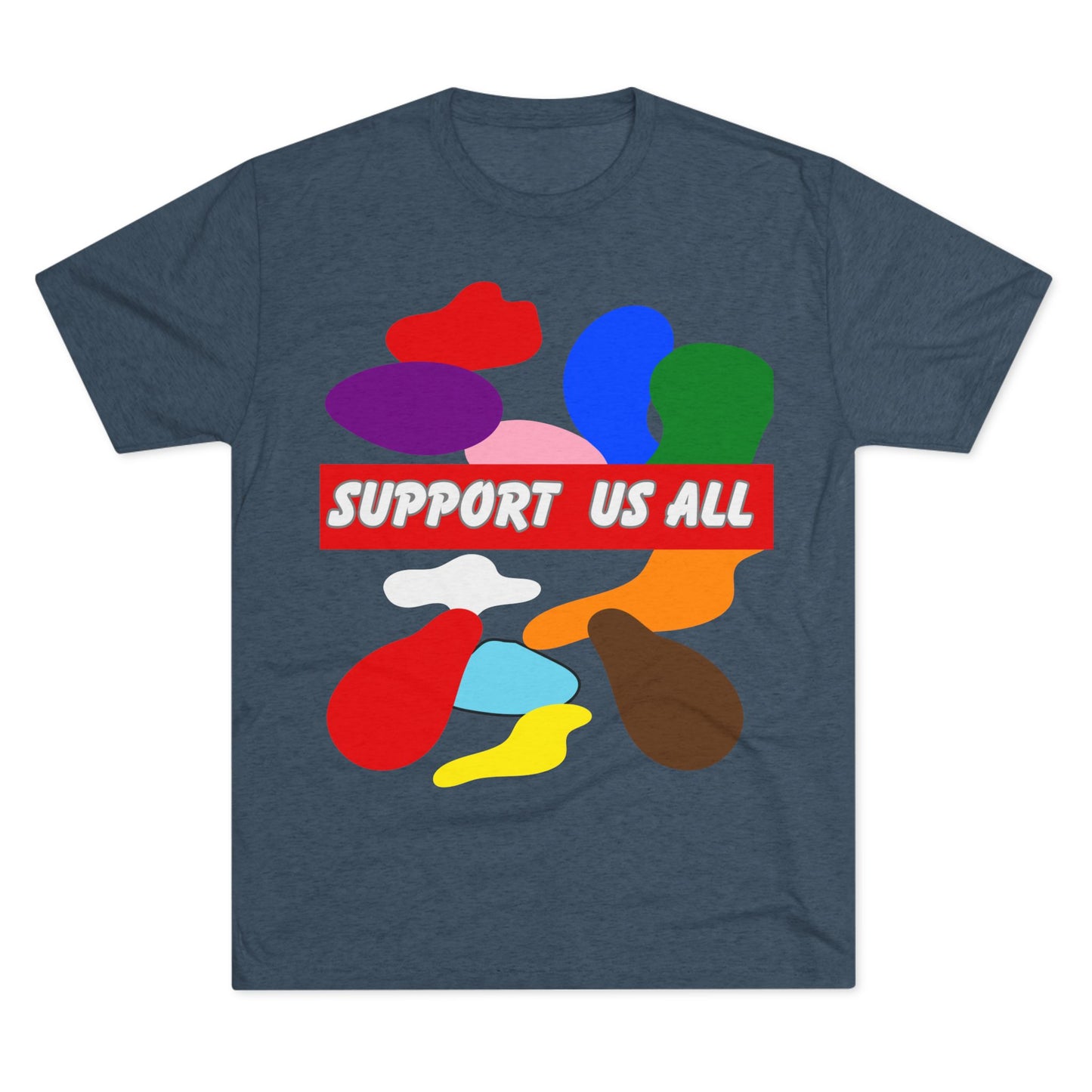 Support us all Unisex Tri-Blend Crew Tee