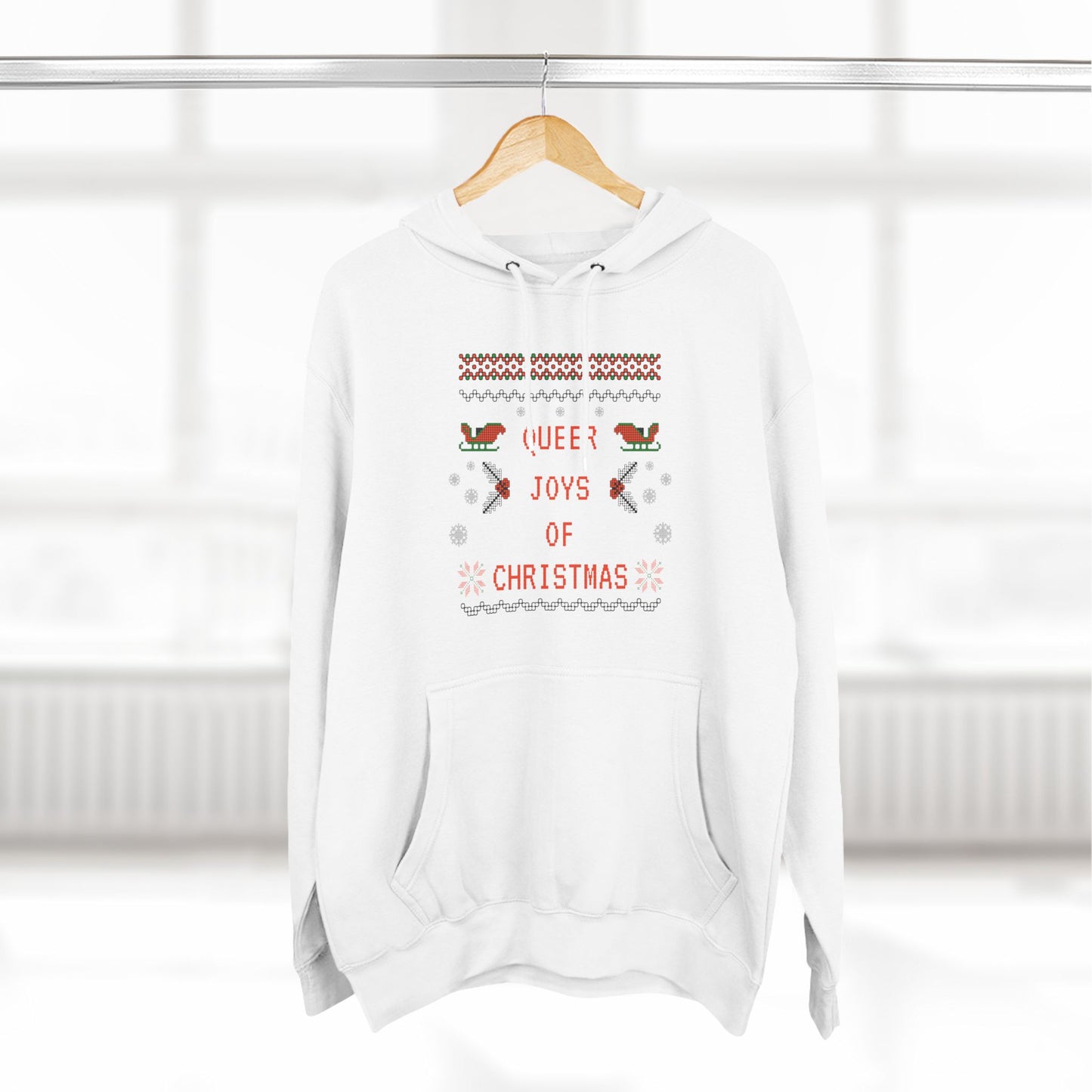 Three-Panel Fleece Hoodie