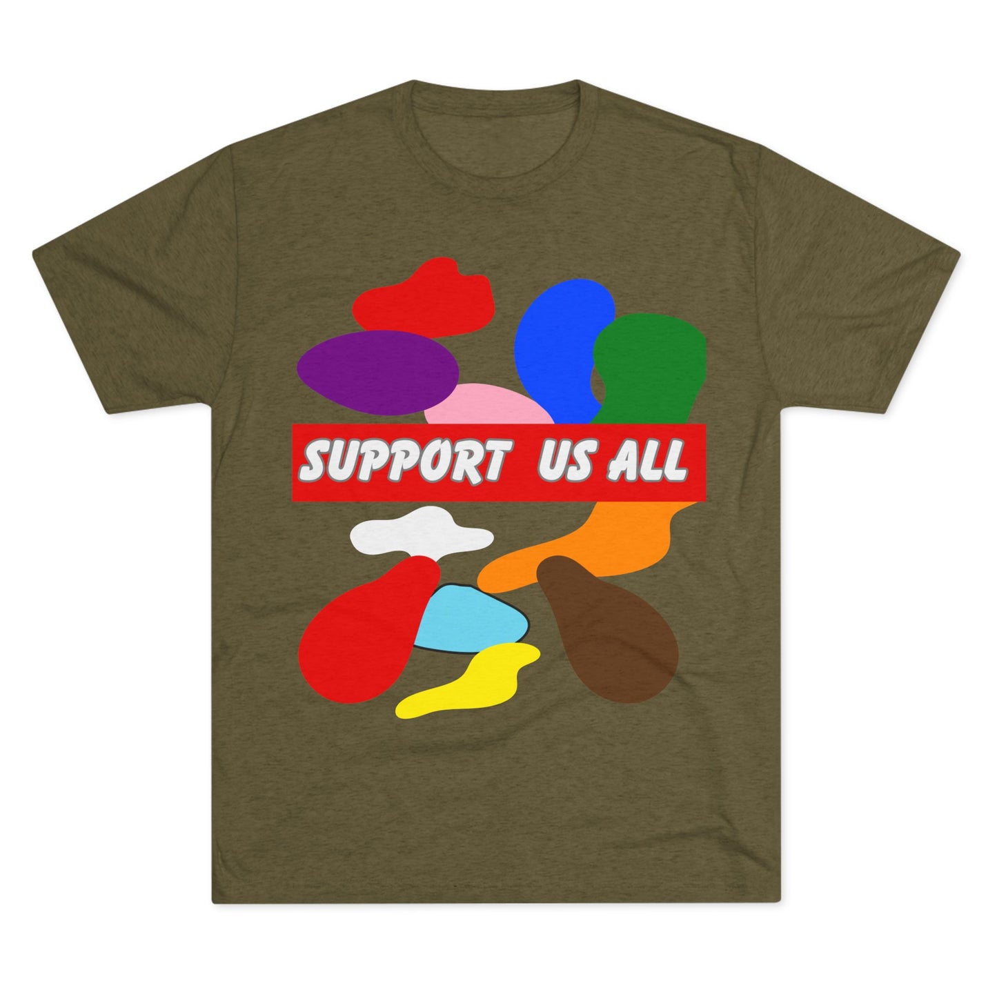 Support us all Unisex Tri-Blend Crew Tee