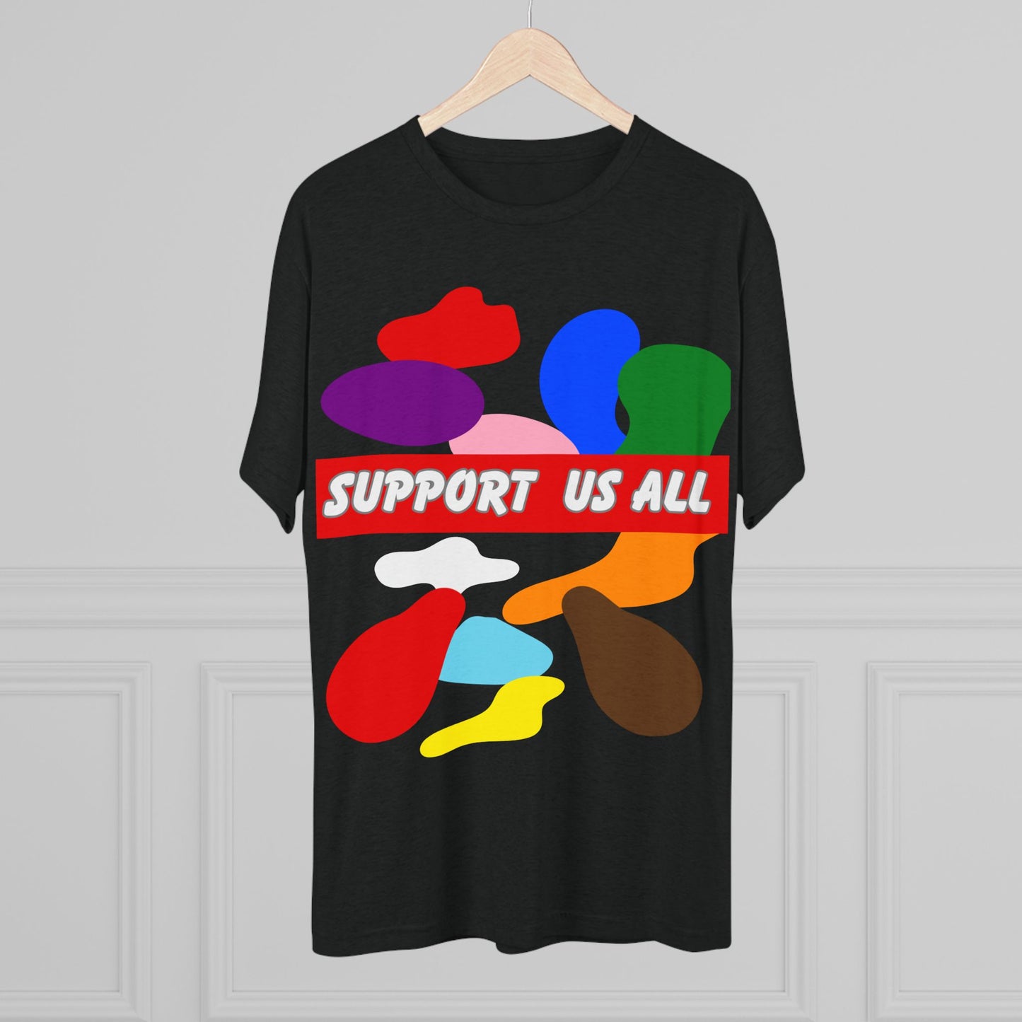 Support us all Unisex Tri-Blend Crew Tee