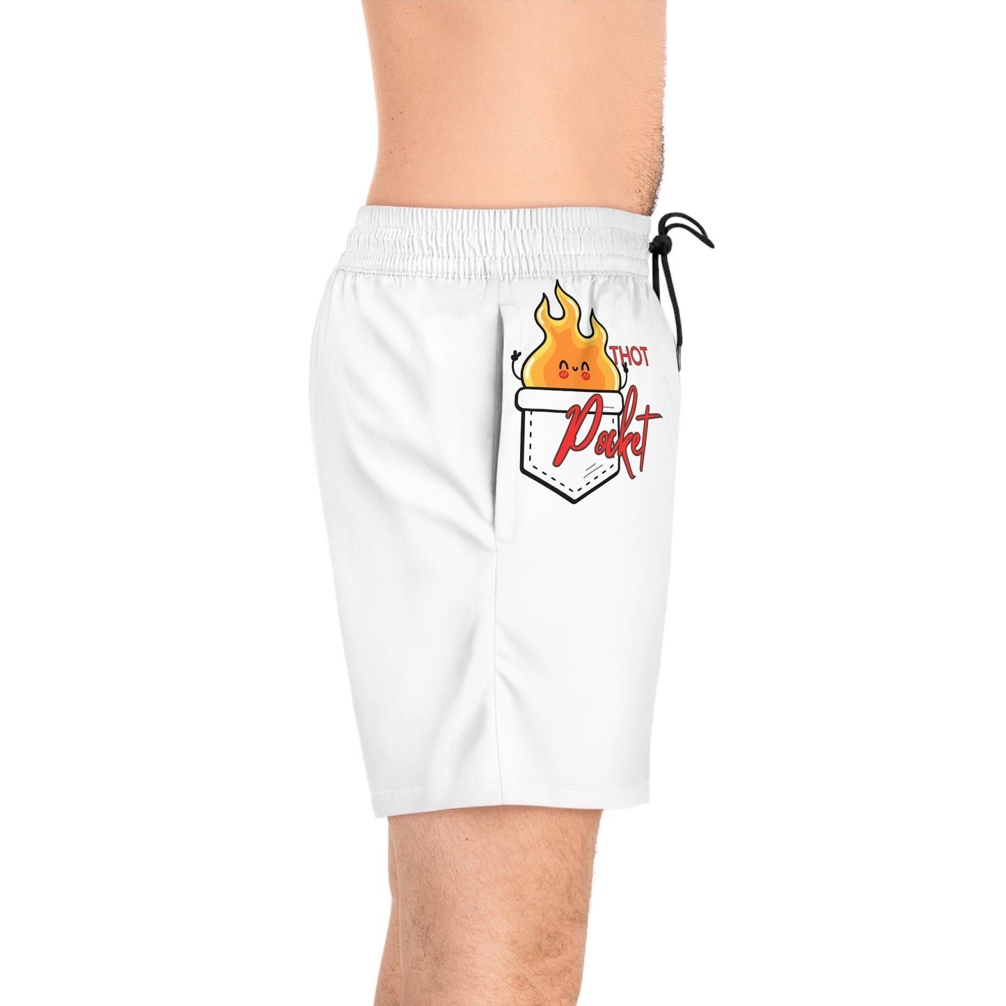 Thot pocket Men's Mid-Length Swim Shorts (AOP)