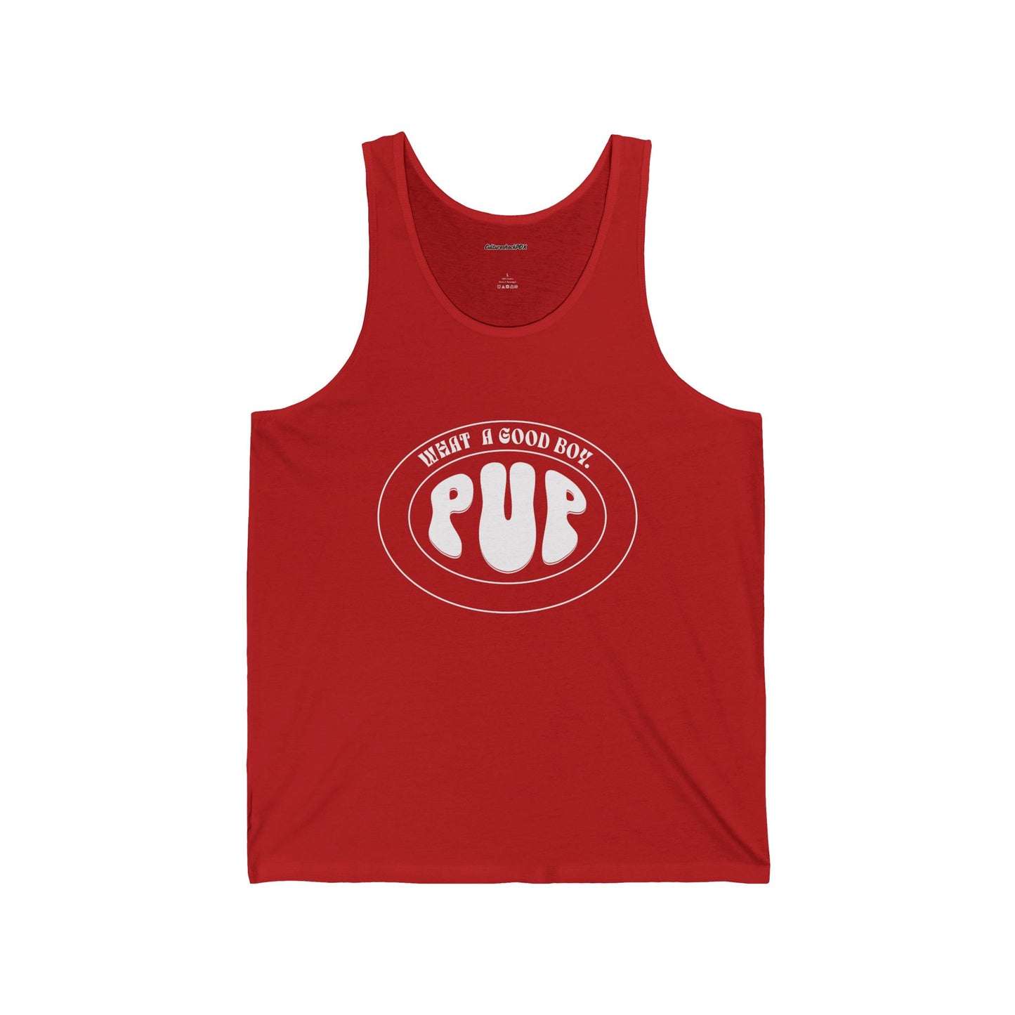 What a good boy.Unisex Jersey Tank