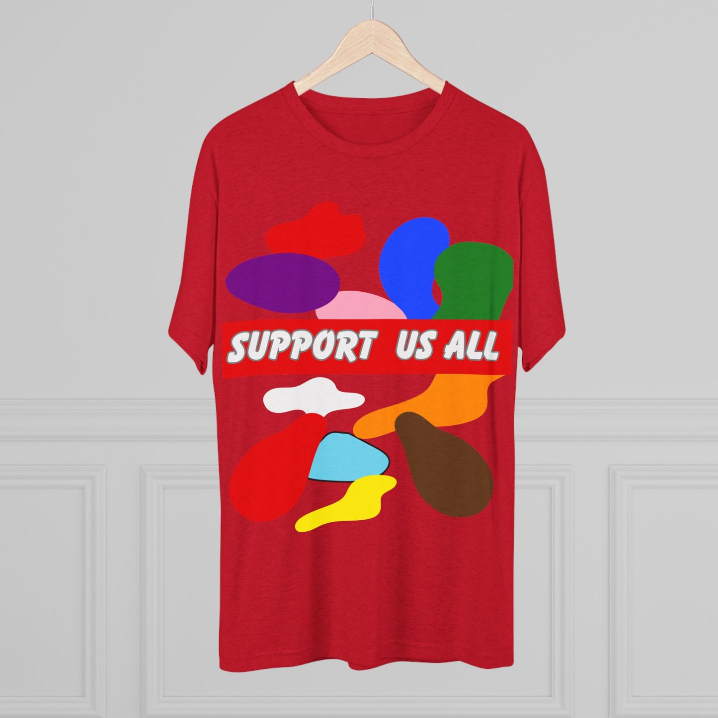 Support us all Unisex Tri-Blend Crew Tee