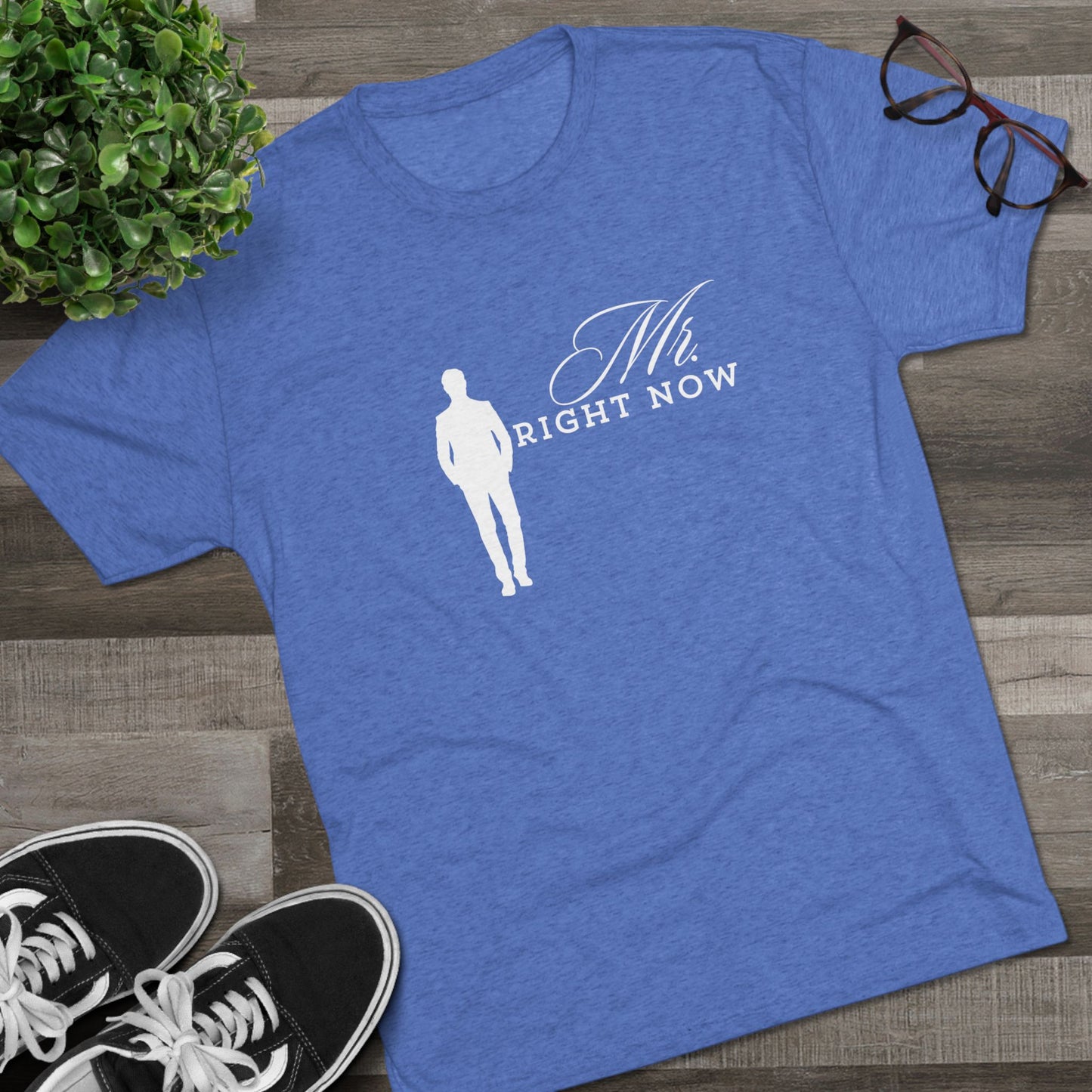 Mr.Rightnow Unisex Tri-Blend Crew Tee