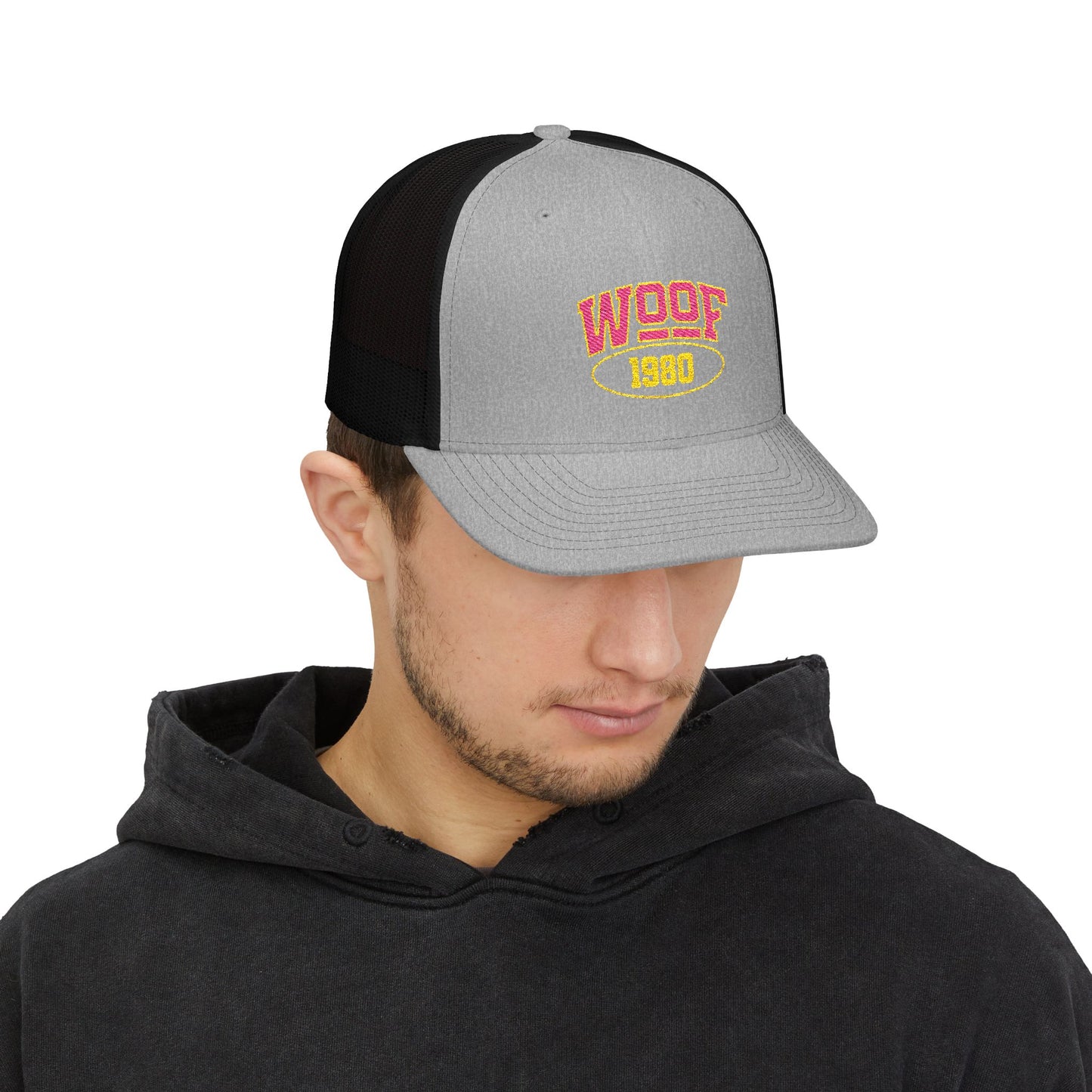 Woof 1980 Snapback Trucker Cap (Embroidery)