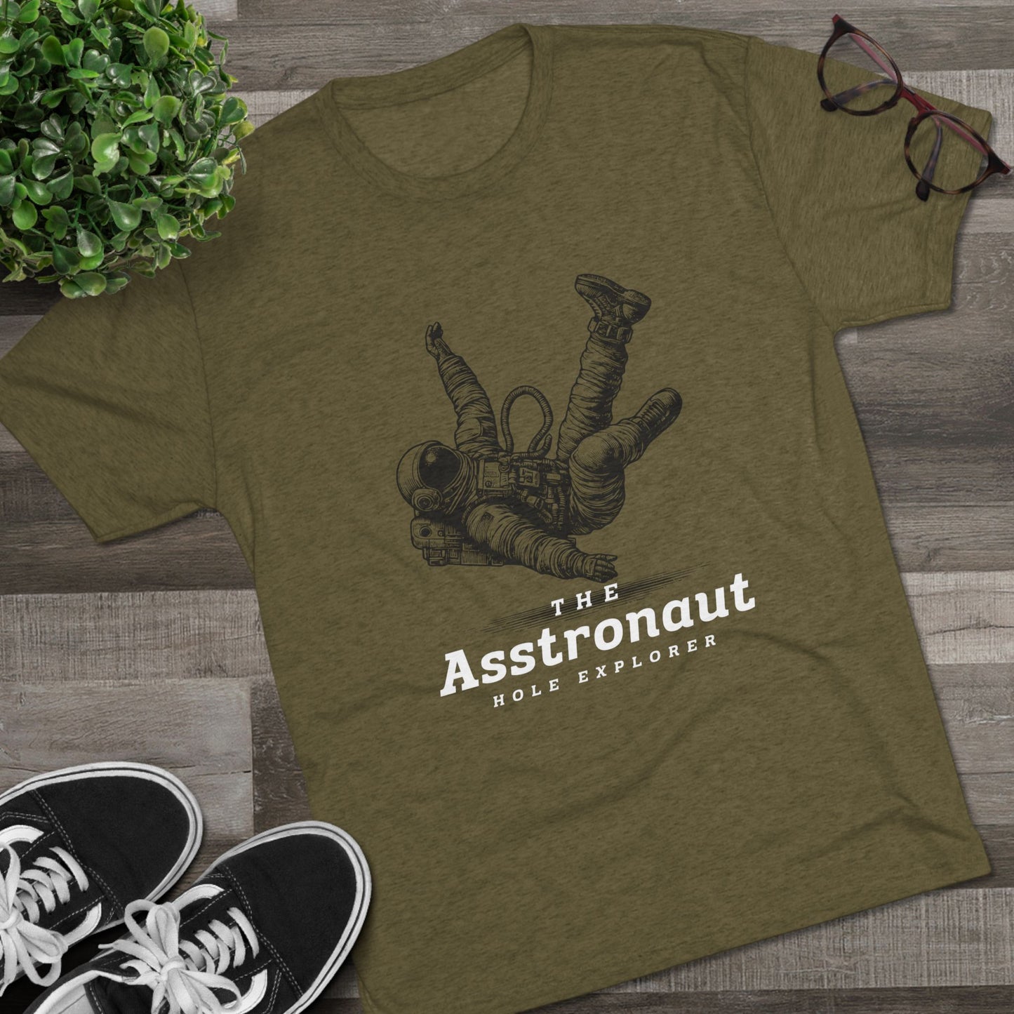 The Asstronaut Unisex Tri-Blend Crew Tee