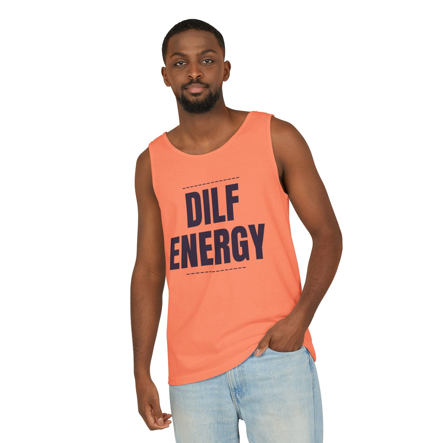 DILF Energy Unisex Garment-Dyed Tank Top