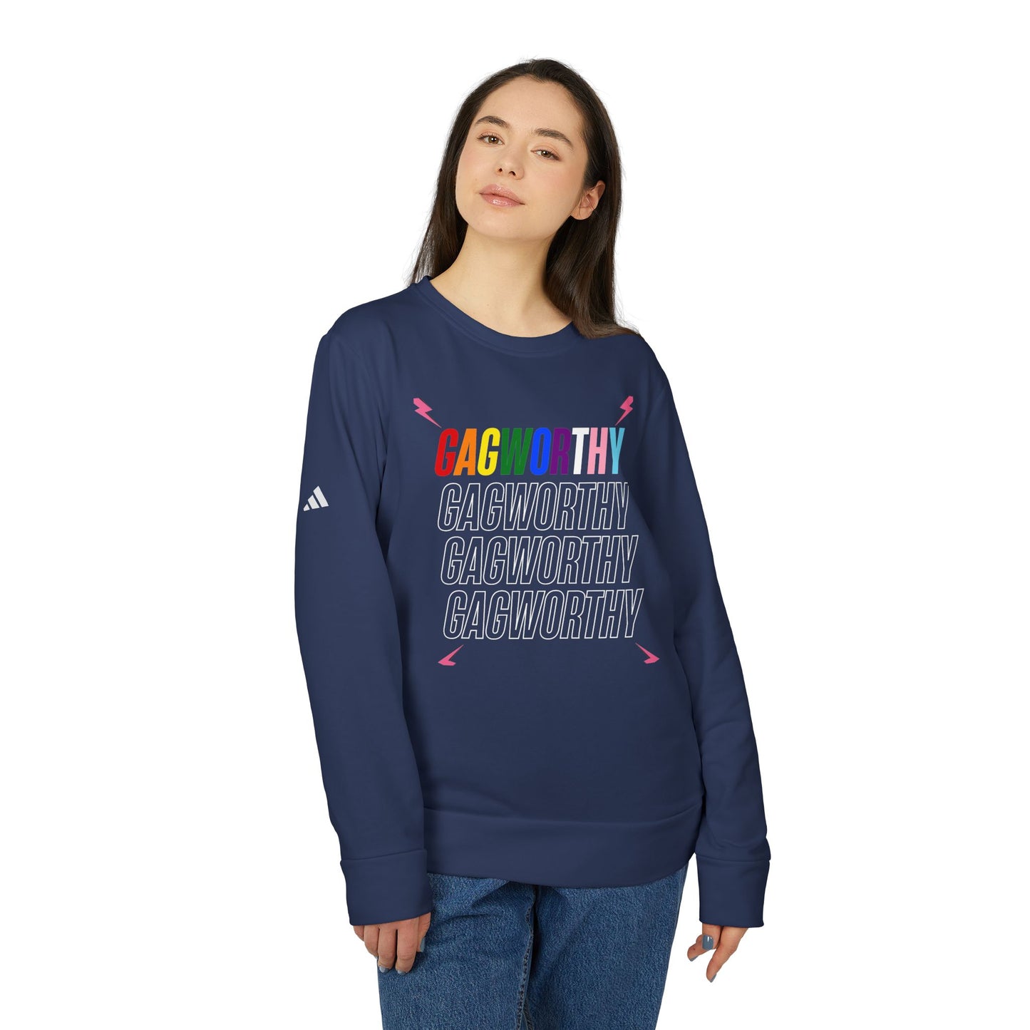Gagworthy adidas Unisex Fleece Crewneck Sweatshirt