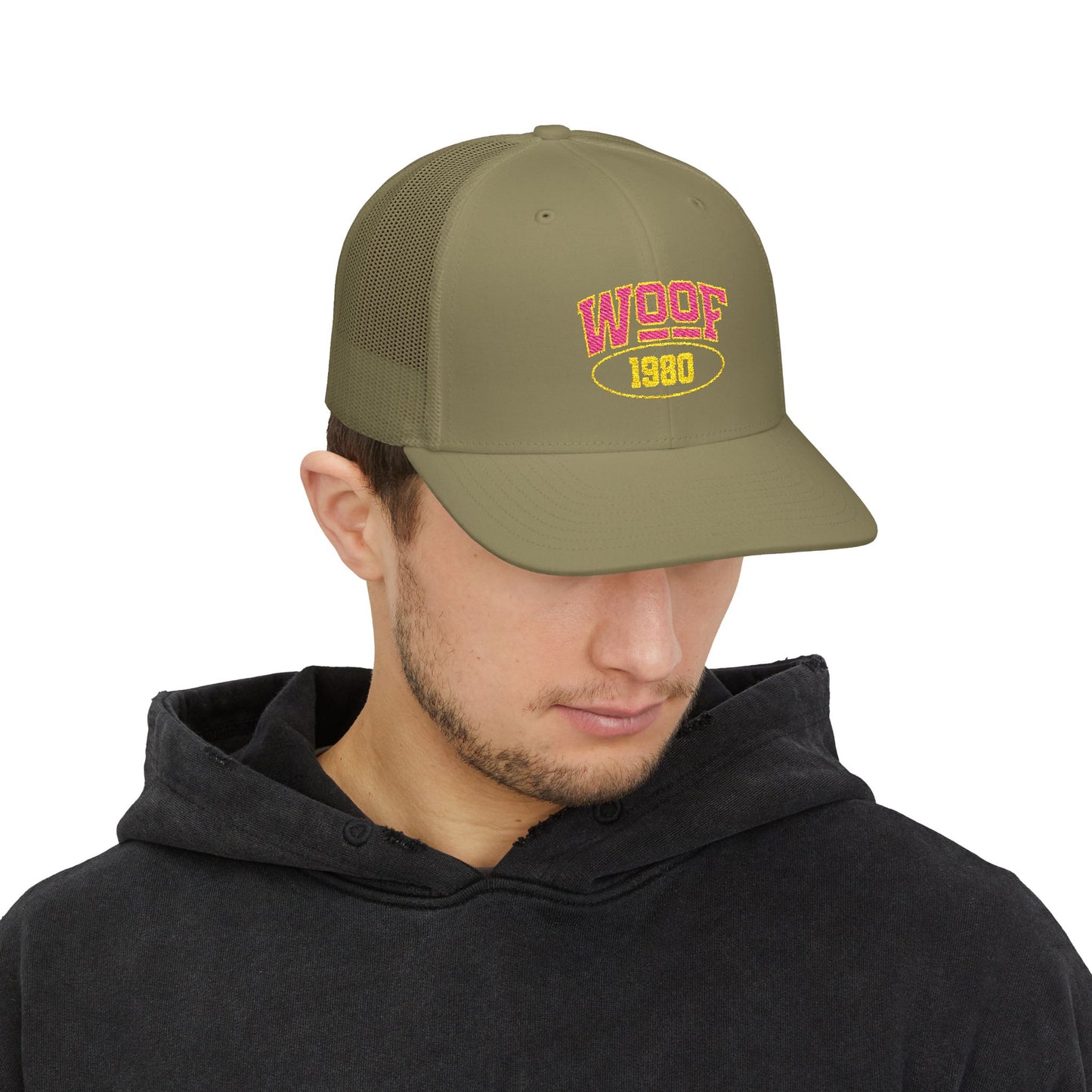 Woof 1980 Snapback Trucker Cap (Embroidery)