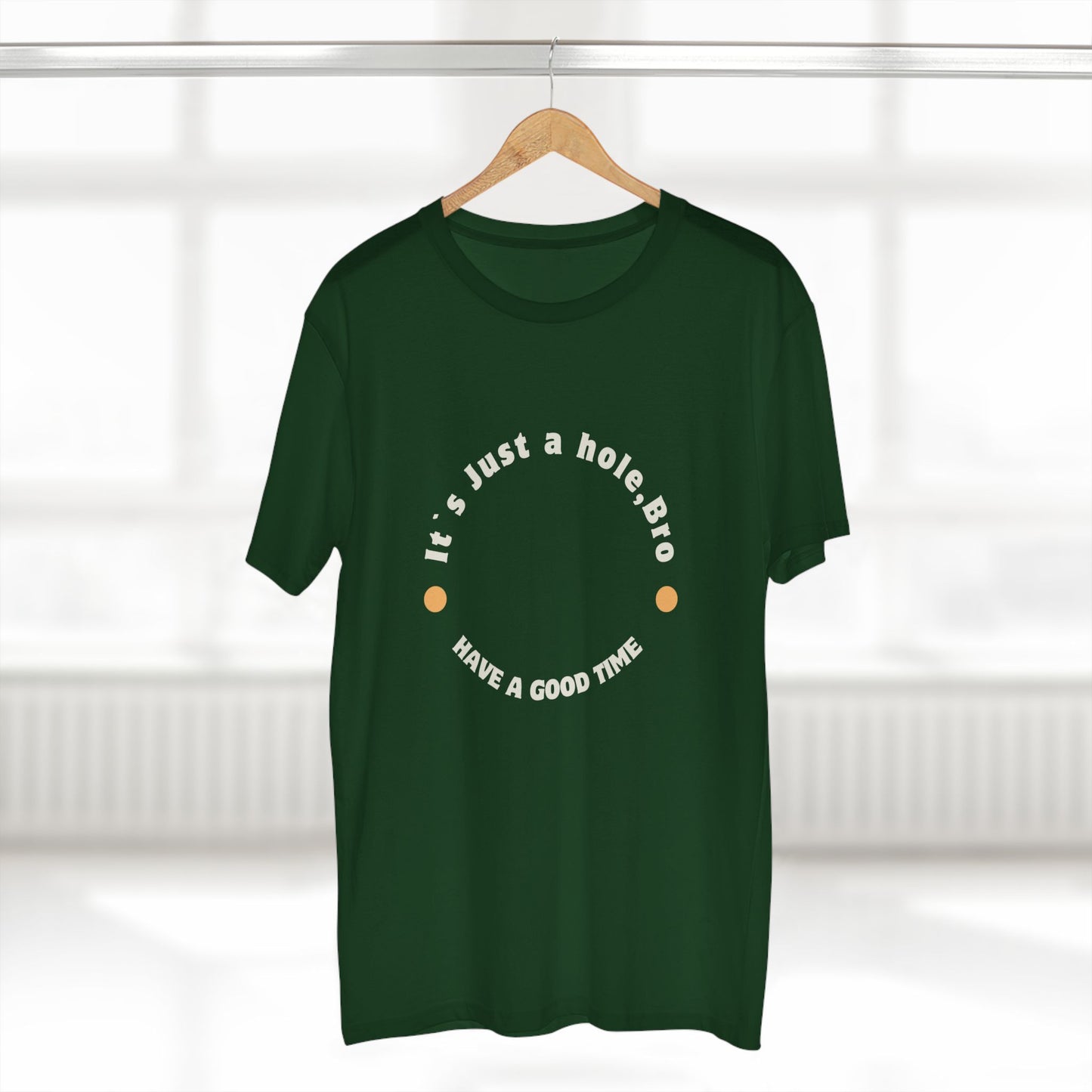 It`s Just a hole, bro Adult Staple Tee