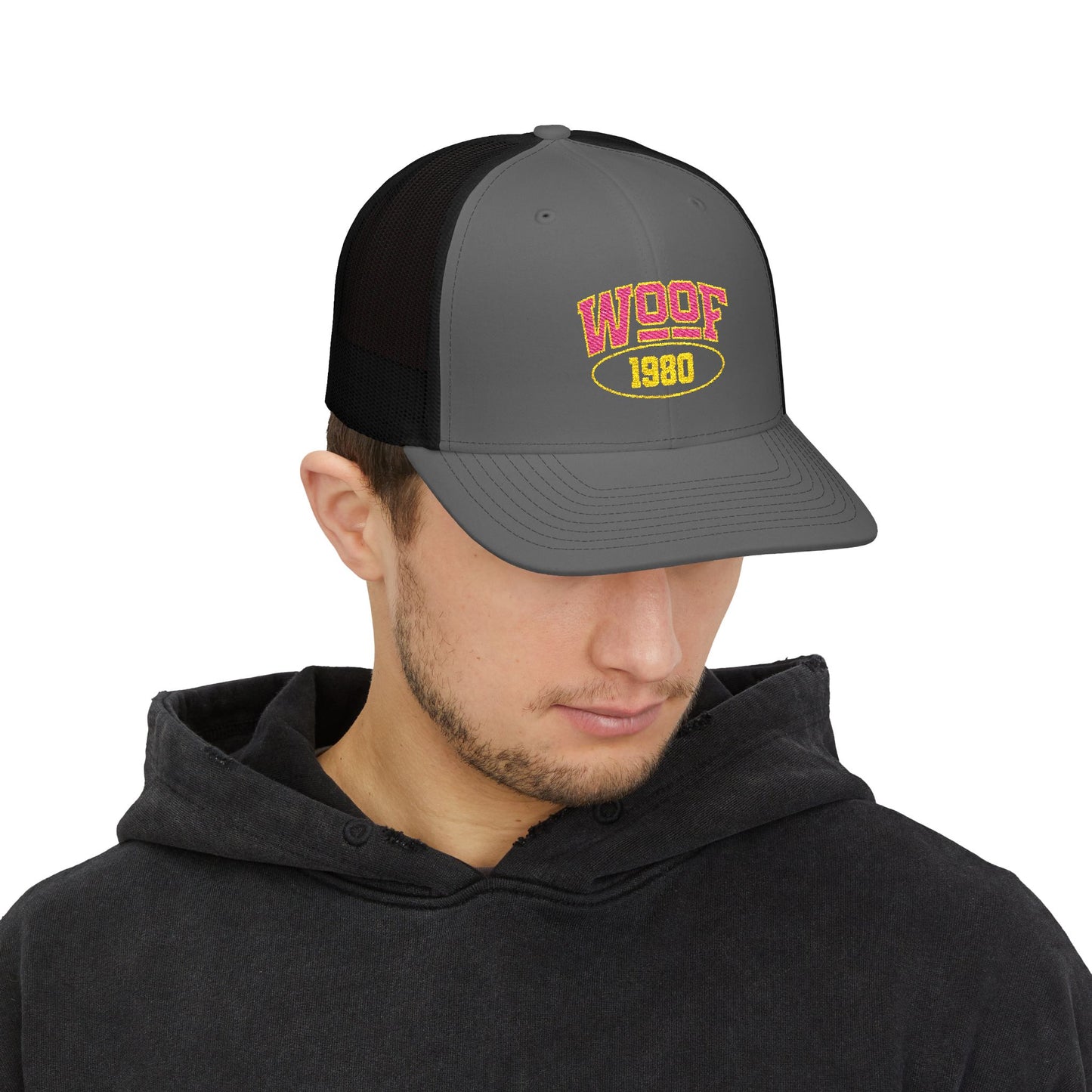 Woof 1980 Snapback Trucker Cap (Embroidery)