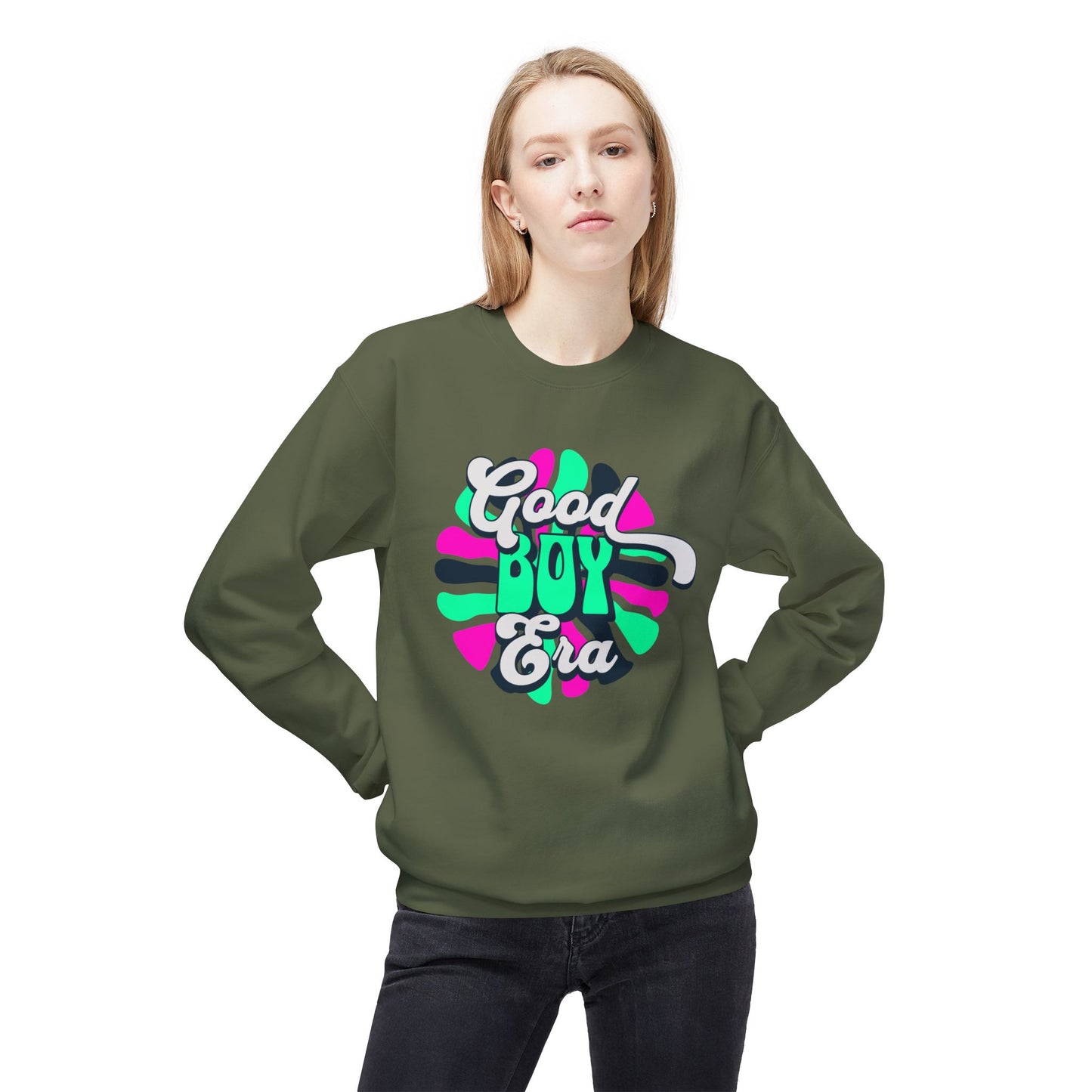 Good Boy Era Unisex Midweight Softstyle Fleece Crewneck Sweatshirt