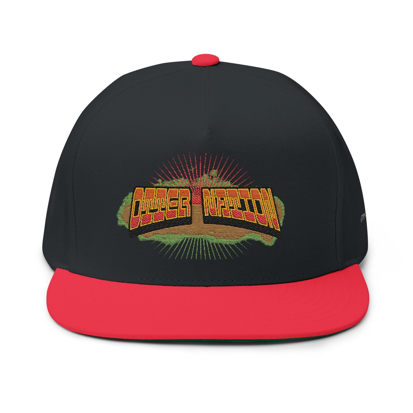 Otter Nation Flat Bill Cap (Embroidery)