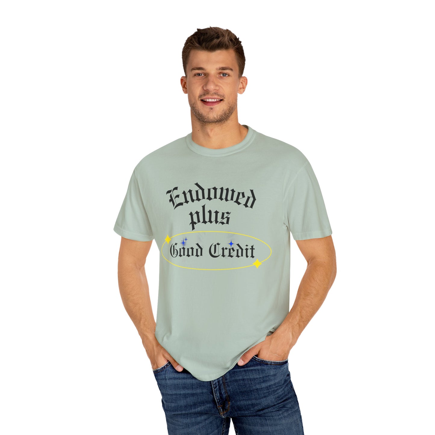 Endowed plus Good Credit Unisex Garment-Dyed T-shirt