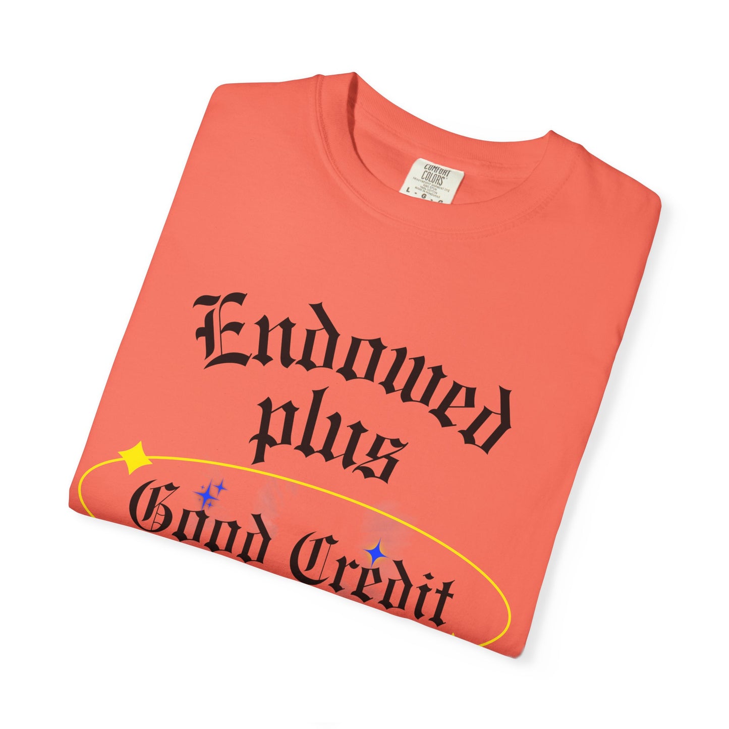 Endowed plus Good Credit Unisex Garment-Dyed T-shirt