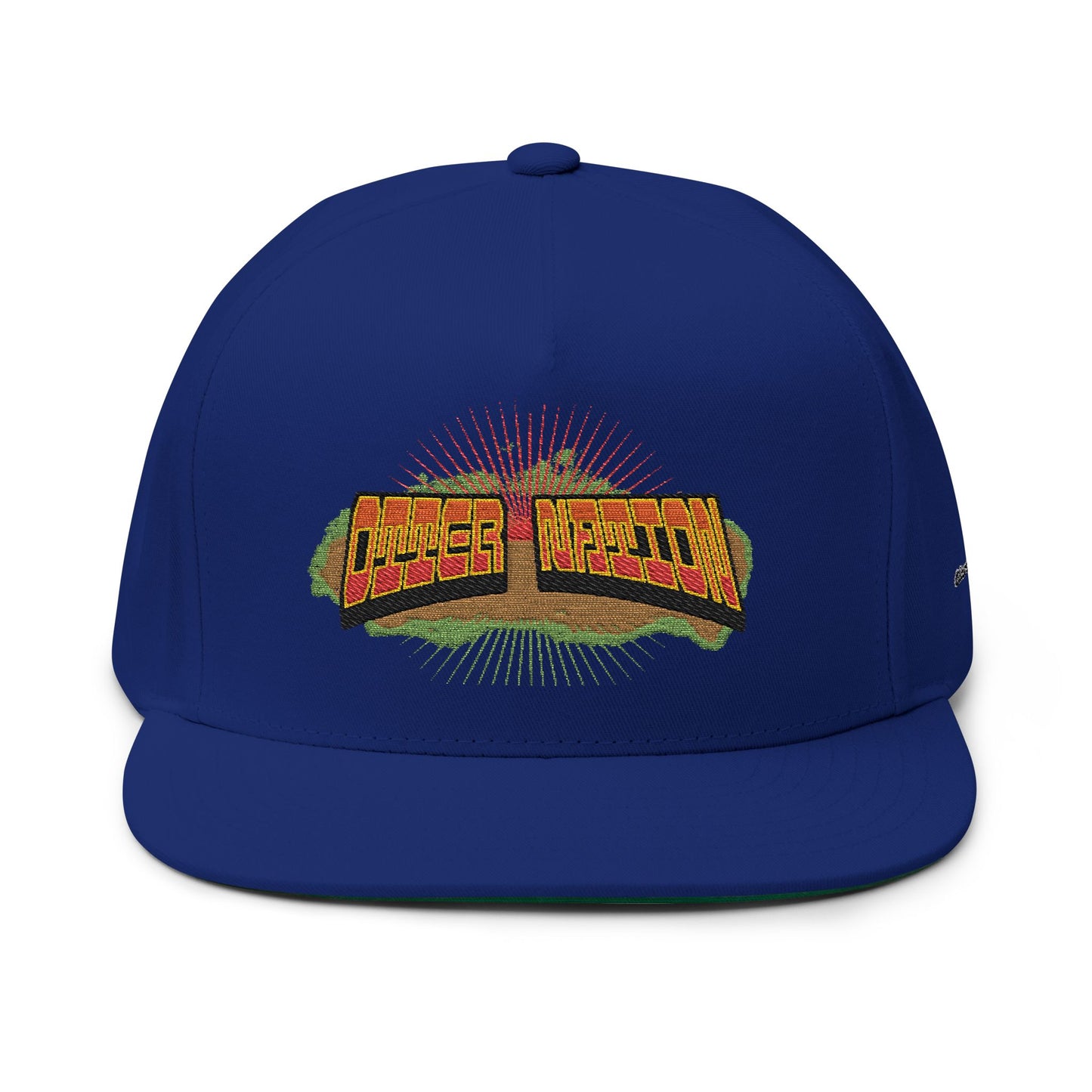 Otter Nation Flat Bill Cap (Embroidery)