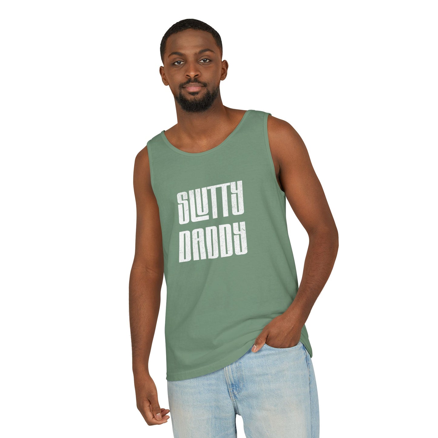 Slutty Daddy Unisex Garment-Dyed Tank Top