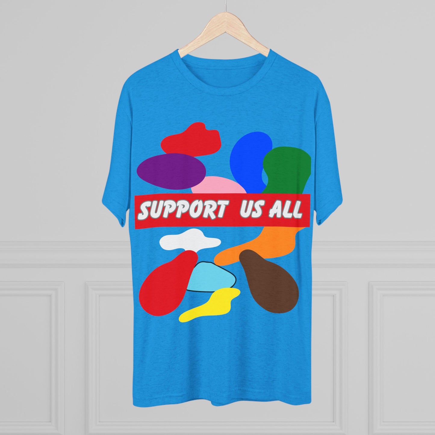 Support us all Unisex Tri-Blend Crew Tee